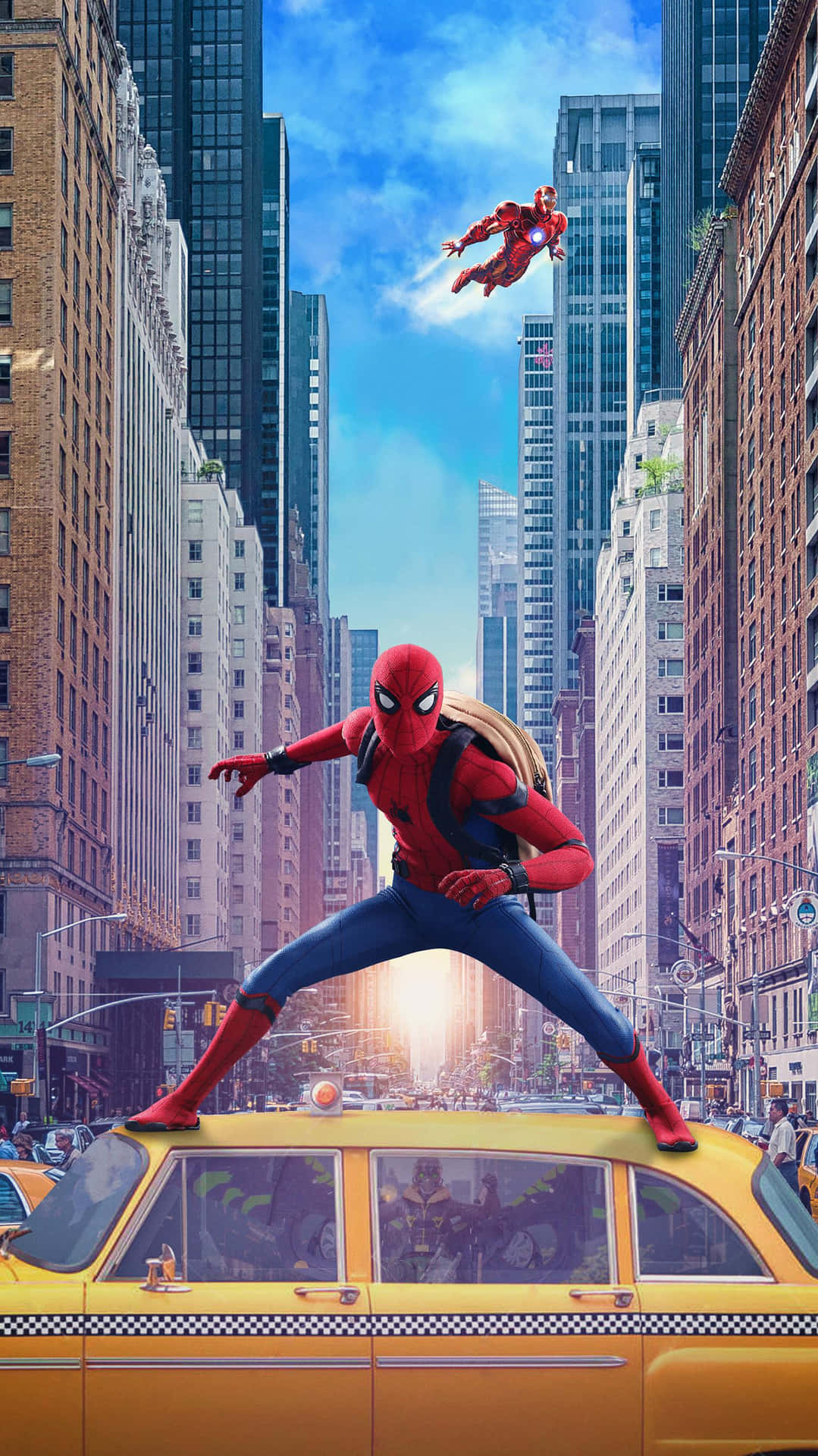 Spider Man Ind i Spider Verse 2018 Tapet Wallpaper
