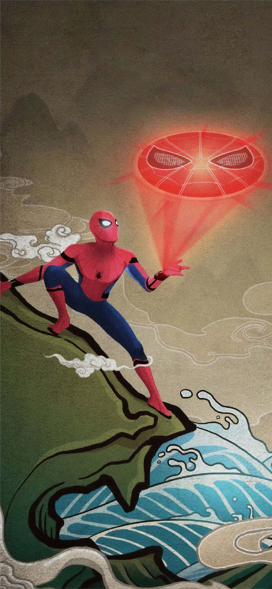 Spider Man Estetisk 1125 X 2436 Wallpaper