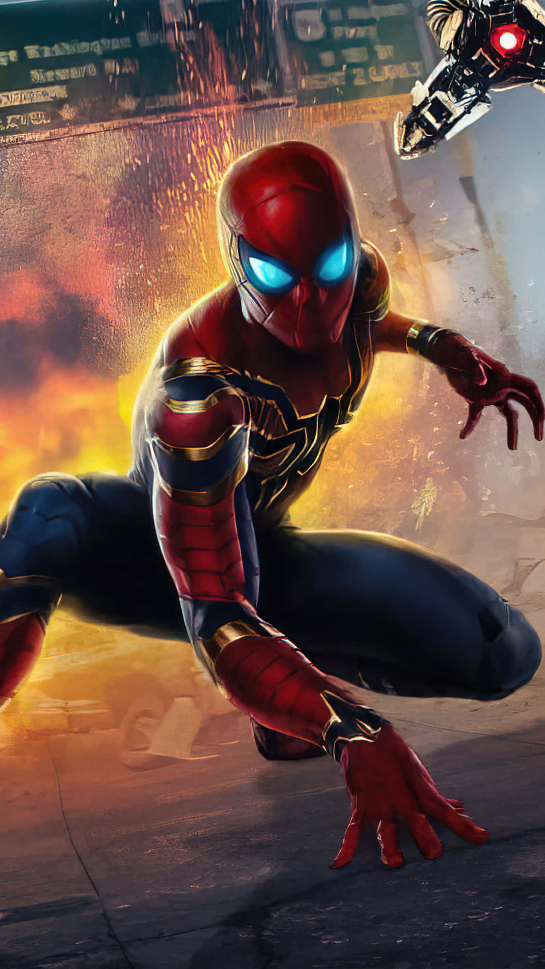 Spiderman Balanceándose Por La Ciudad