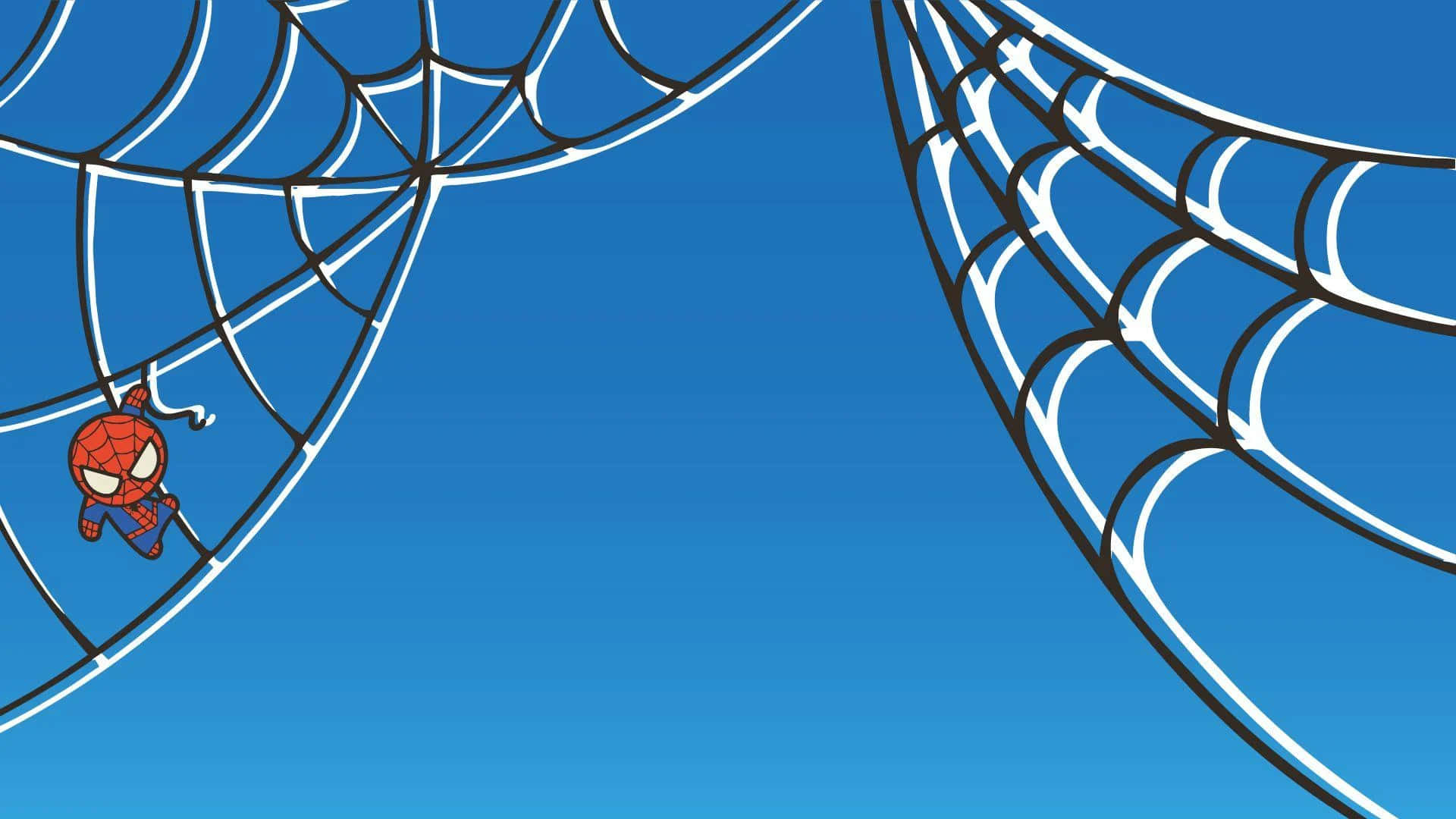 Spiderman Espectacular En Azul. Fondo de pantalla