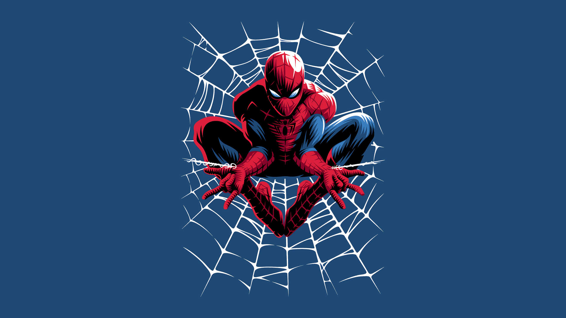 Spiderman En Acción Con Un Fondo Impresionante. Fondo de pantalla