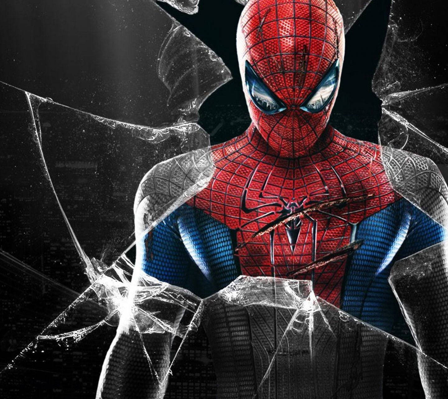 Spider-man Broken Computer Screen Wallpaper