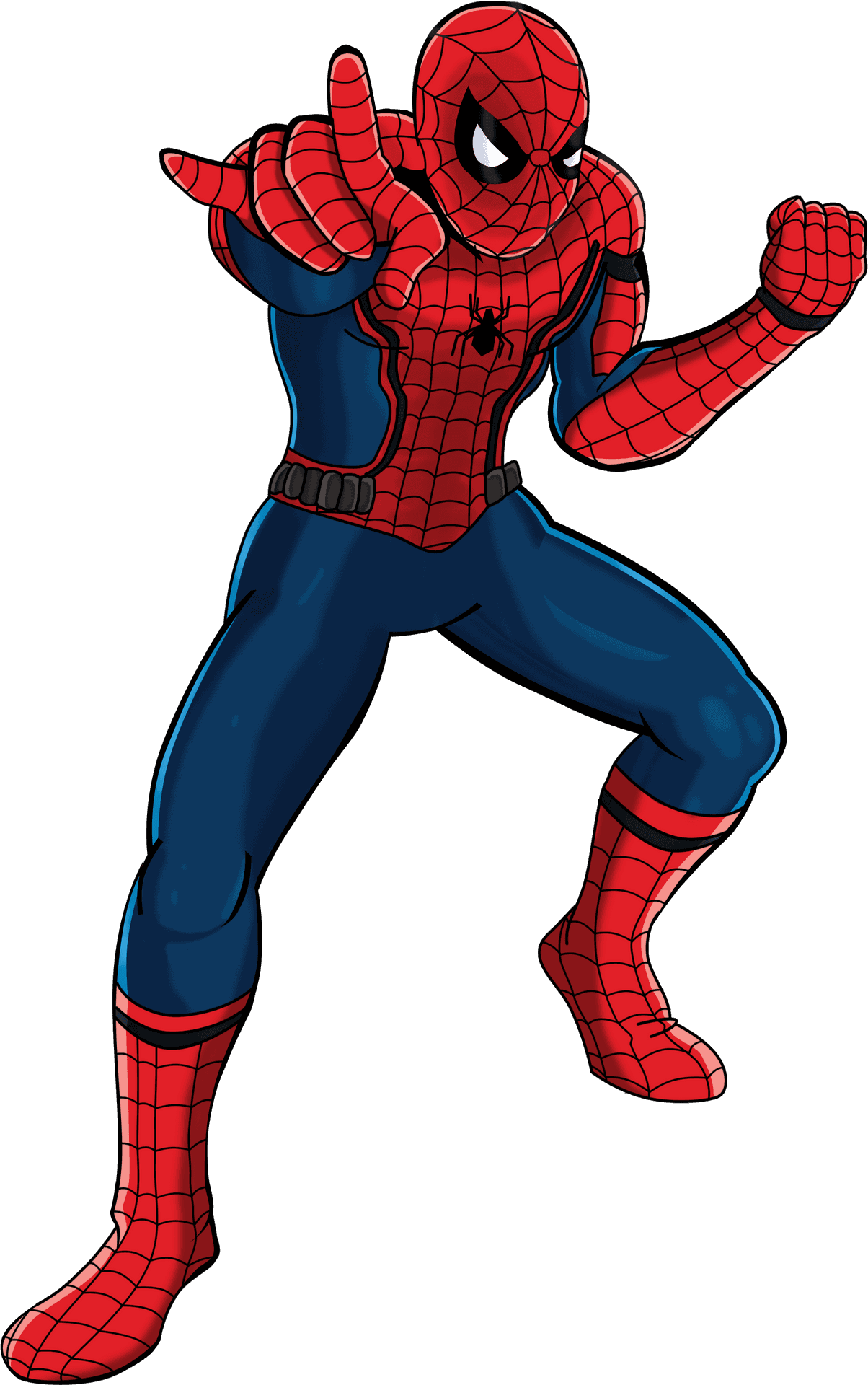 Spider Man Classic Pose PNG