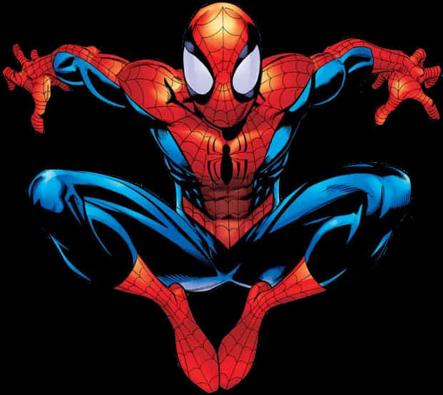 Spider Man Classic Pose PNG