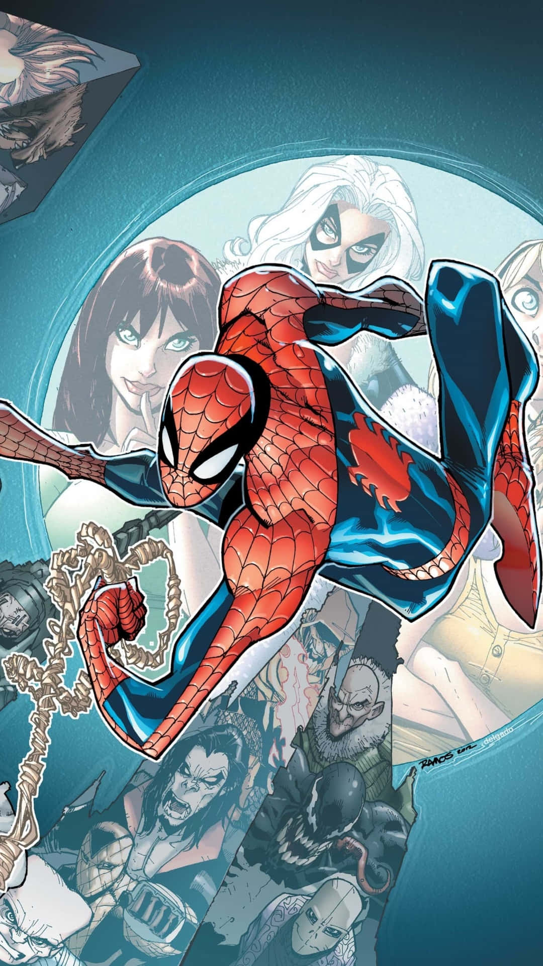 Peter Parker ifører sig sin supermandedragt for at bekæmpe kriminalitet. Wallpaper