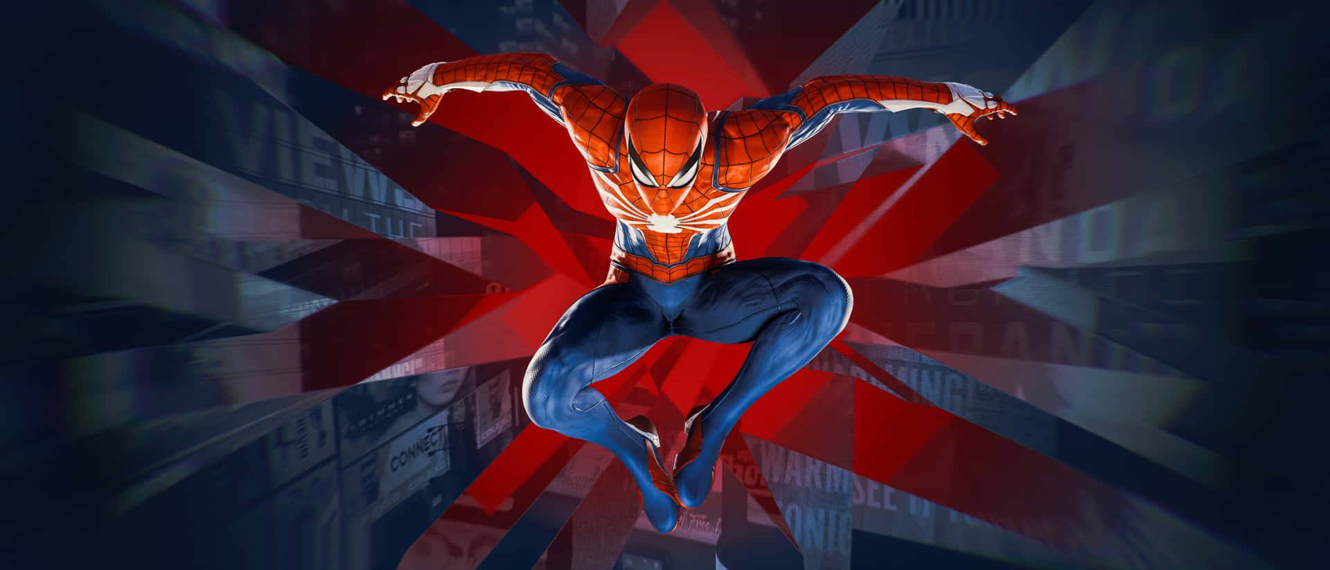 Spider Man being cool and heroic. Wallpaper
