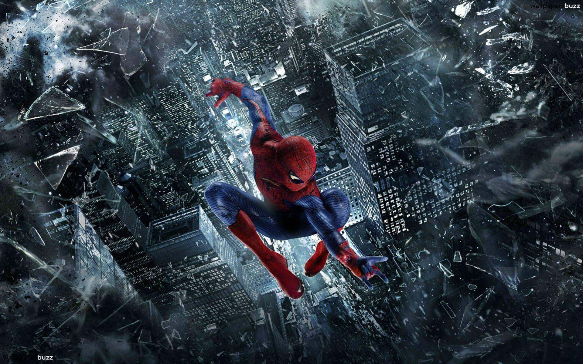 Spider Man In Dynamic Action Wallpaper