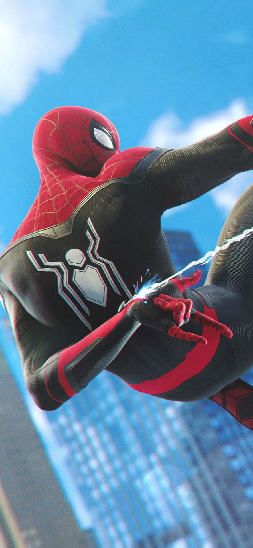 Spider Man feeling cool, calm and collected Wallpaper