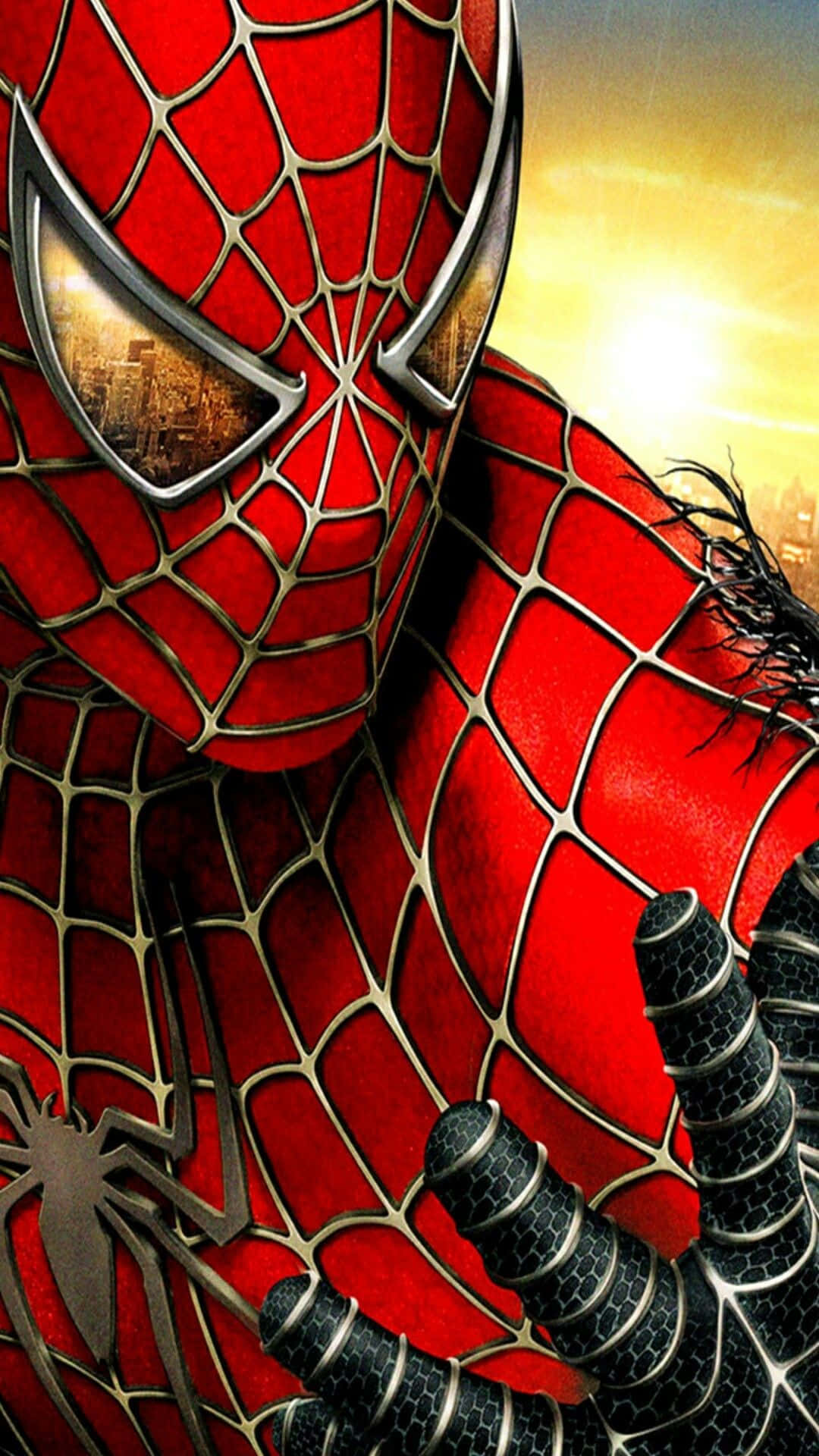 Komi Den Coola Spider-man-stämningen Med Din Dators Eller Mobilens Bakgrundsbild. Wallpaper
