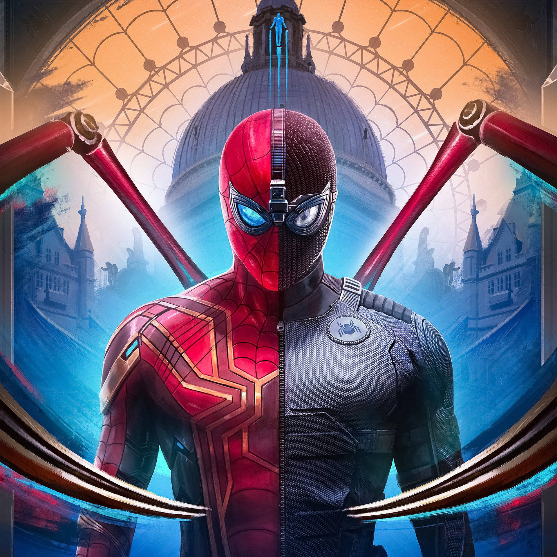 Spider Man Far From Home 2019 Split Suit Background