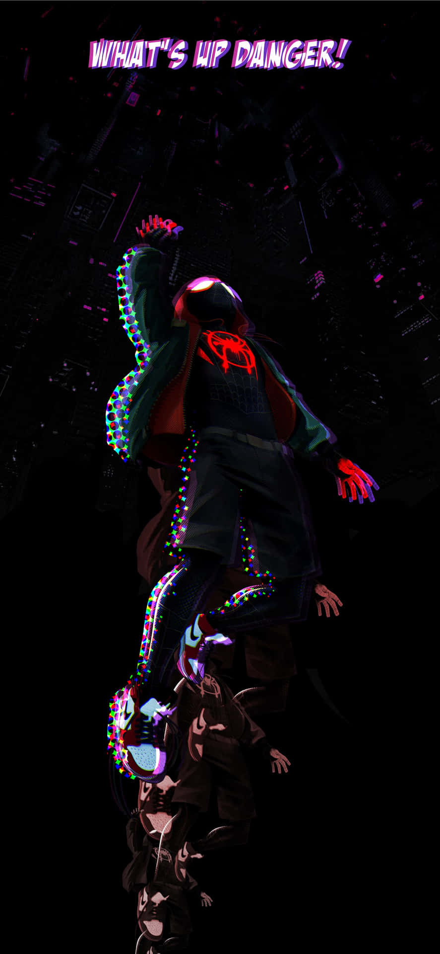 Spider Man Freefall Across The Spider Verse Wallpaper