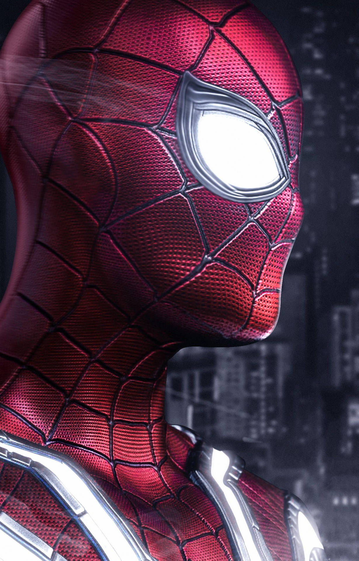 Spider Man Glødende Øjne Mobil Wallpaper