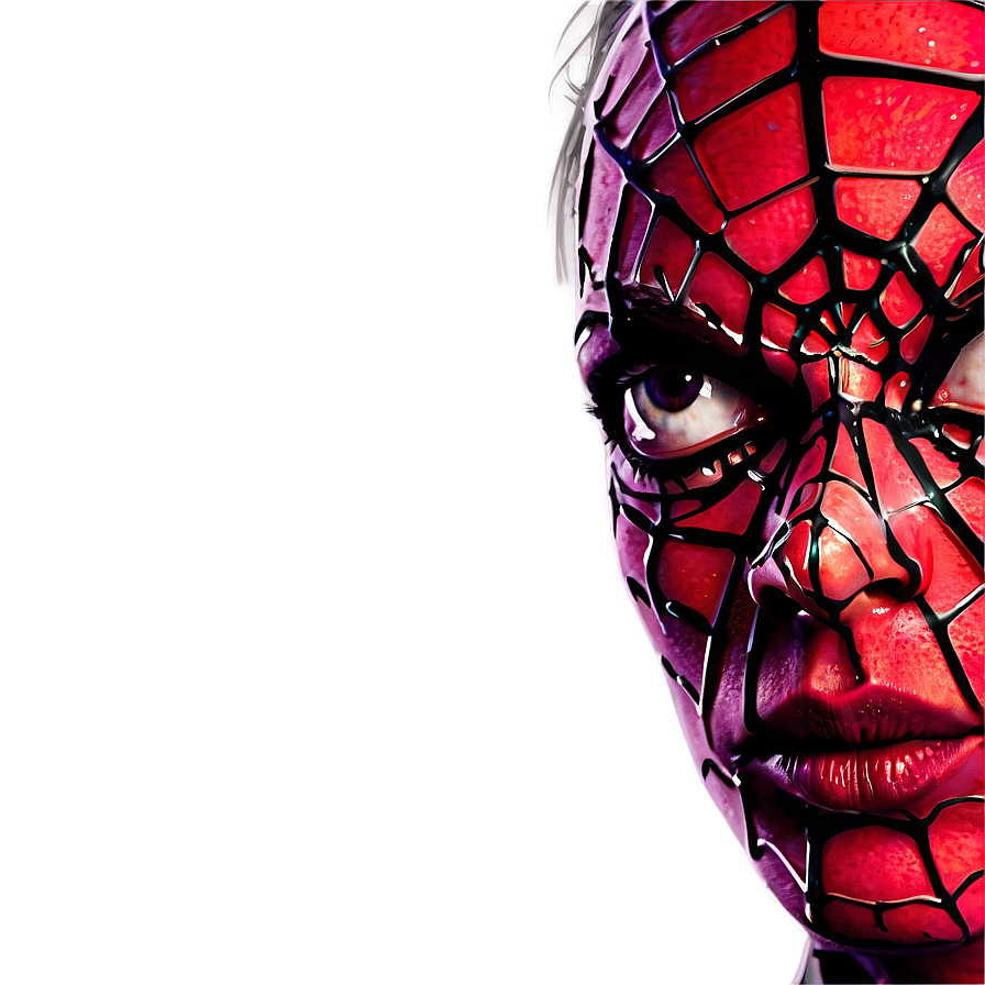 Spider Man Half Face Reveal PNG