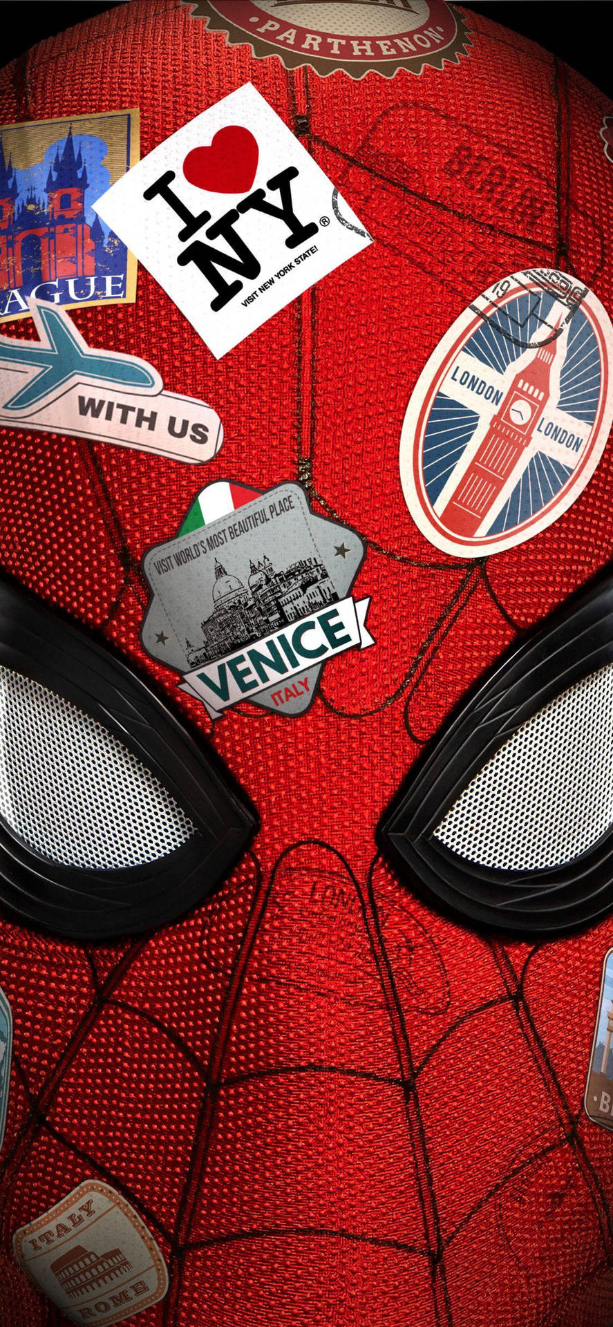 Spider Man Head Marvel iPhone X Wallpaper
