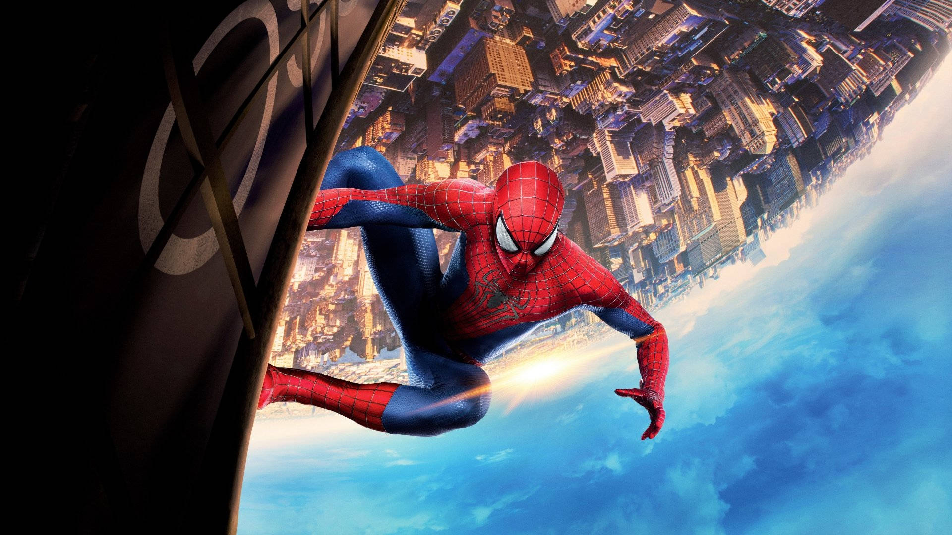 Spider Man Holding On 4k Wallpaper