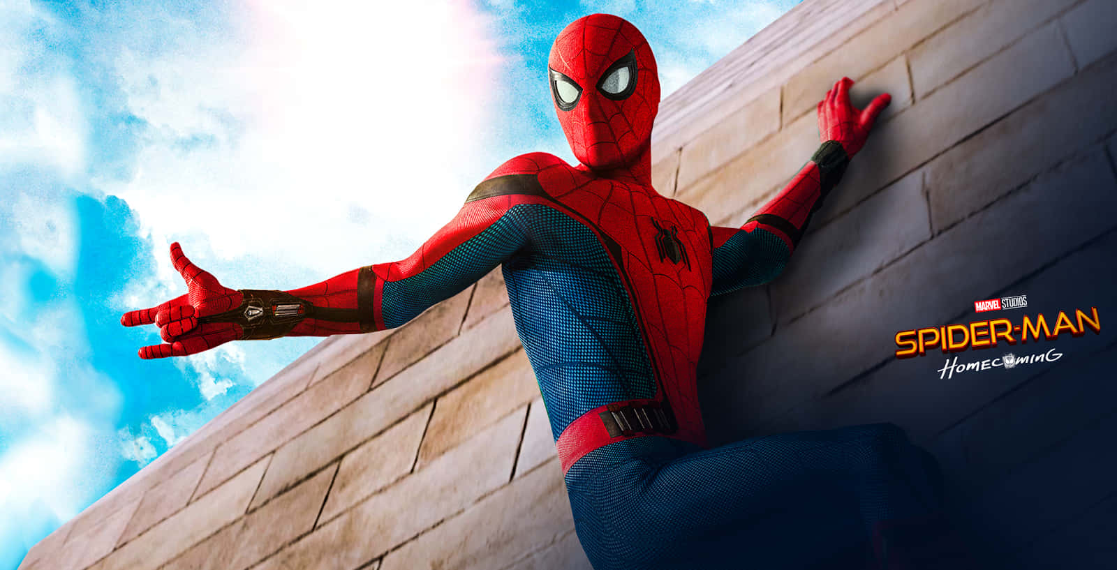 Join Spider-Man on his adventures in 'Spider-Man: Homecoming' Wallpaper
