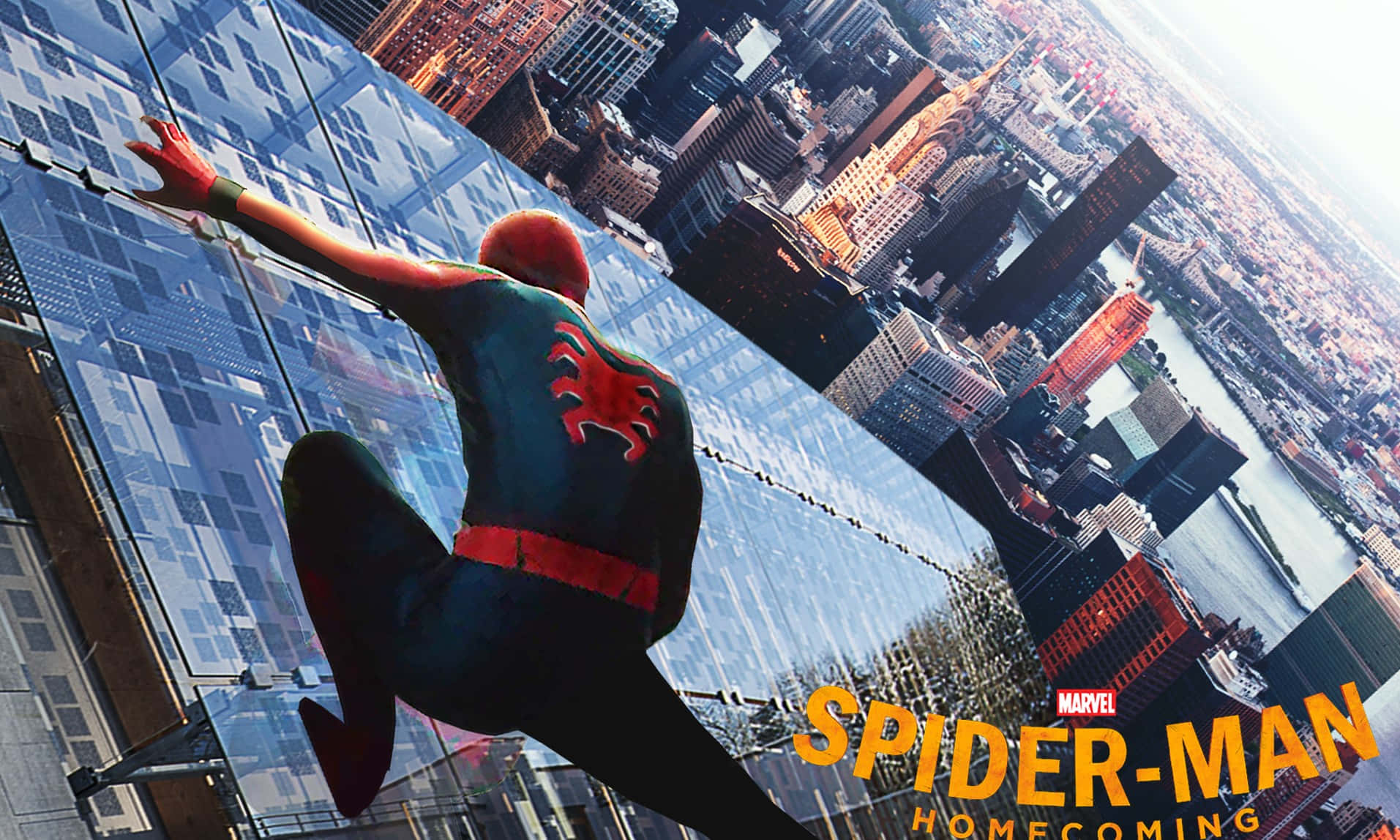 Elsorprendente Spider-man Homecoming, Protagonizada Por Tom Holland Fondo de pantalla