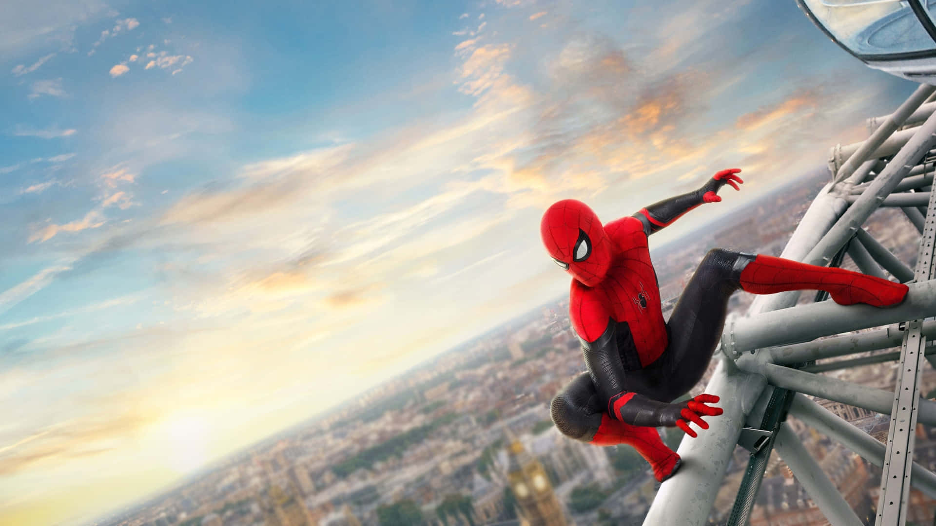 Tom Holland return as Peter Parker in the latest installment of Spider Man: Homecoming Wallpaper
