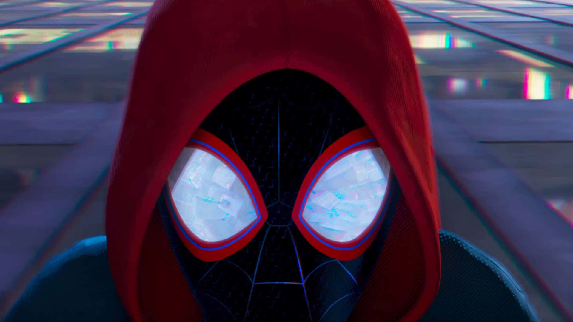 Miles Morales discovers his superhero identity in Spider Man Into The Spider Verse Wallpaper