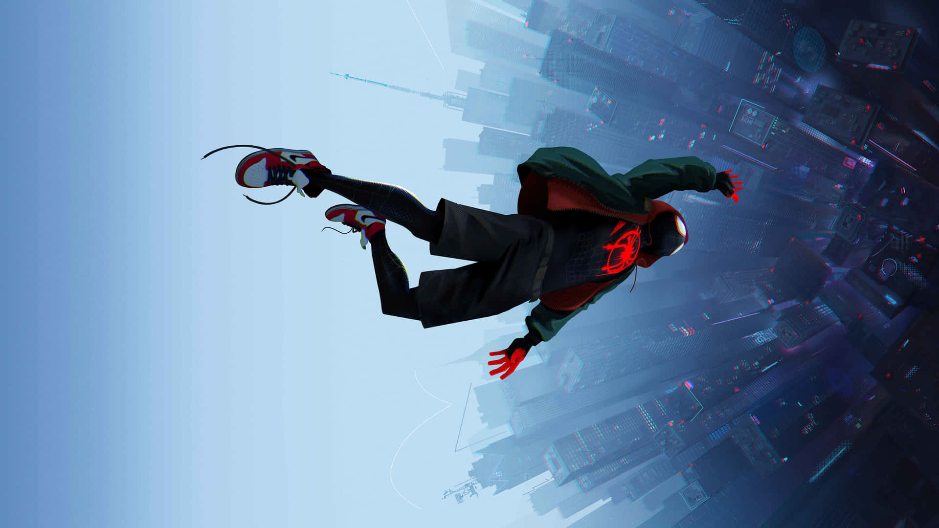 Spider-man: Into The Spider-verse 4k Nike Sneakers Background