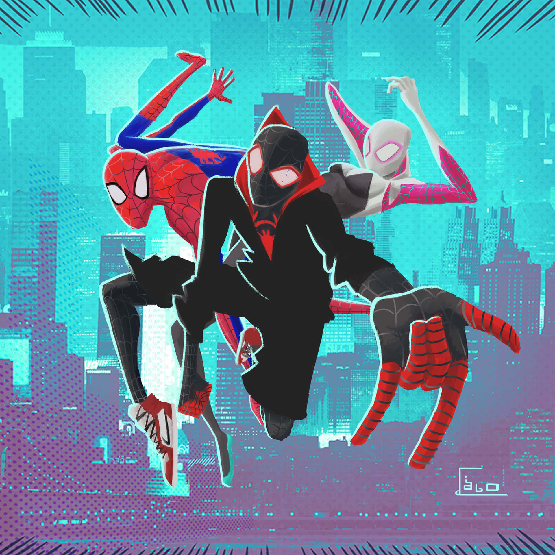 Spiderman: In Den Spinnen-verse Hintergrundbild Wallpaper