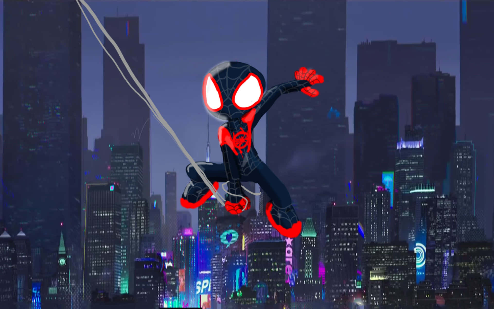 Spiderman: In Den Spider-verse - Hintergrundbild Wallpaper