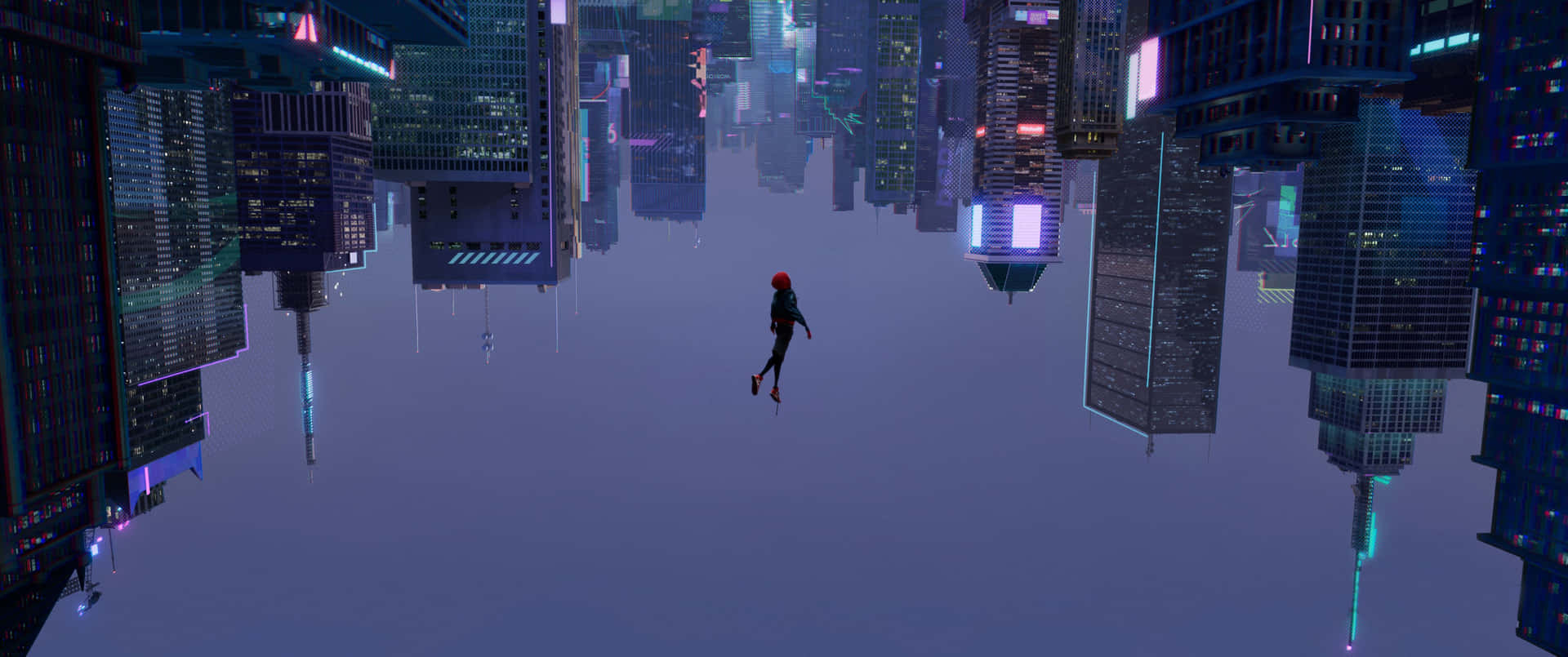 Spider-Man: Into The Spider-Verse 4K Lilla Himmel Wallpaper