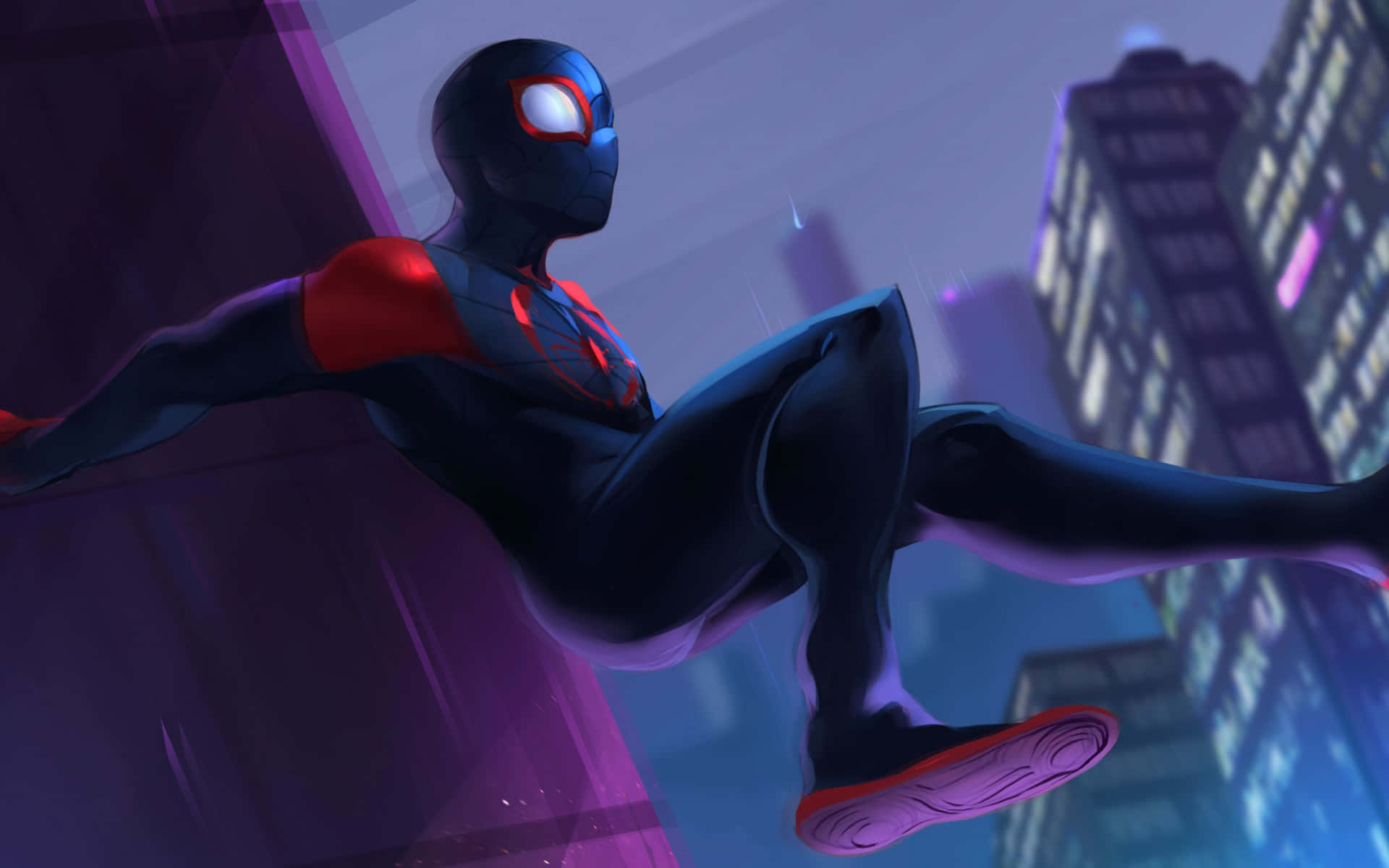 Spiderman Into The Spider-verse Hd-tapet. Wallpaper