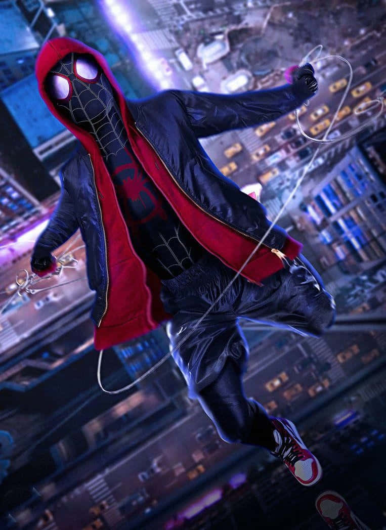 Fondode Pantalla De Spider-man: Un Nuevo Universo En Alta Definición Fondo de pantalla