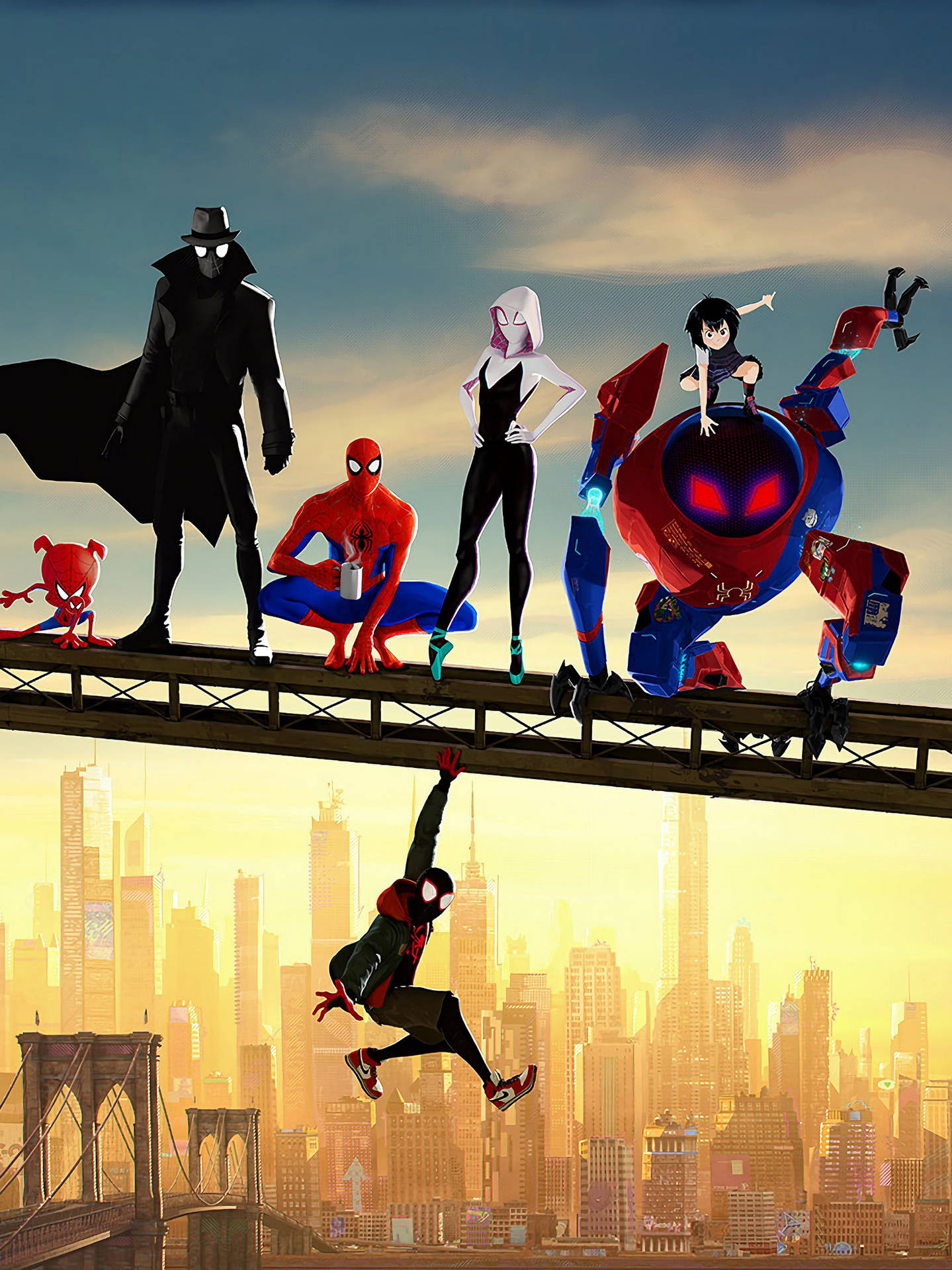 Spider Man Into The Spider Verse Characters Background