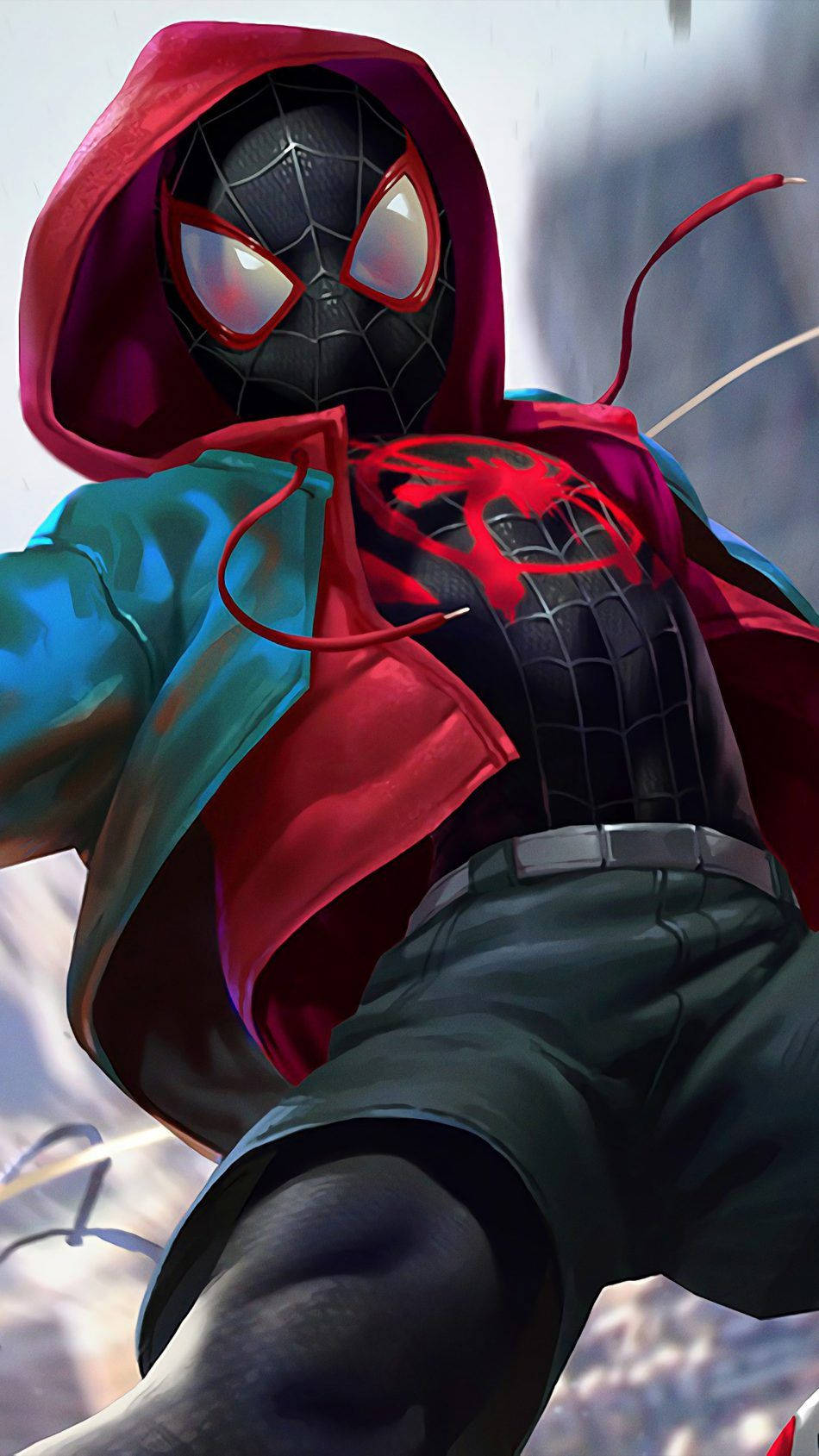 Spider Man Into The Spider Verse Hero Wallpaper