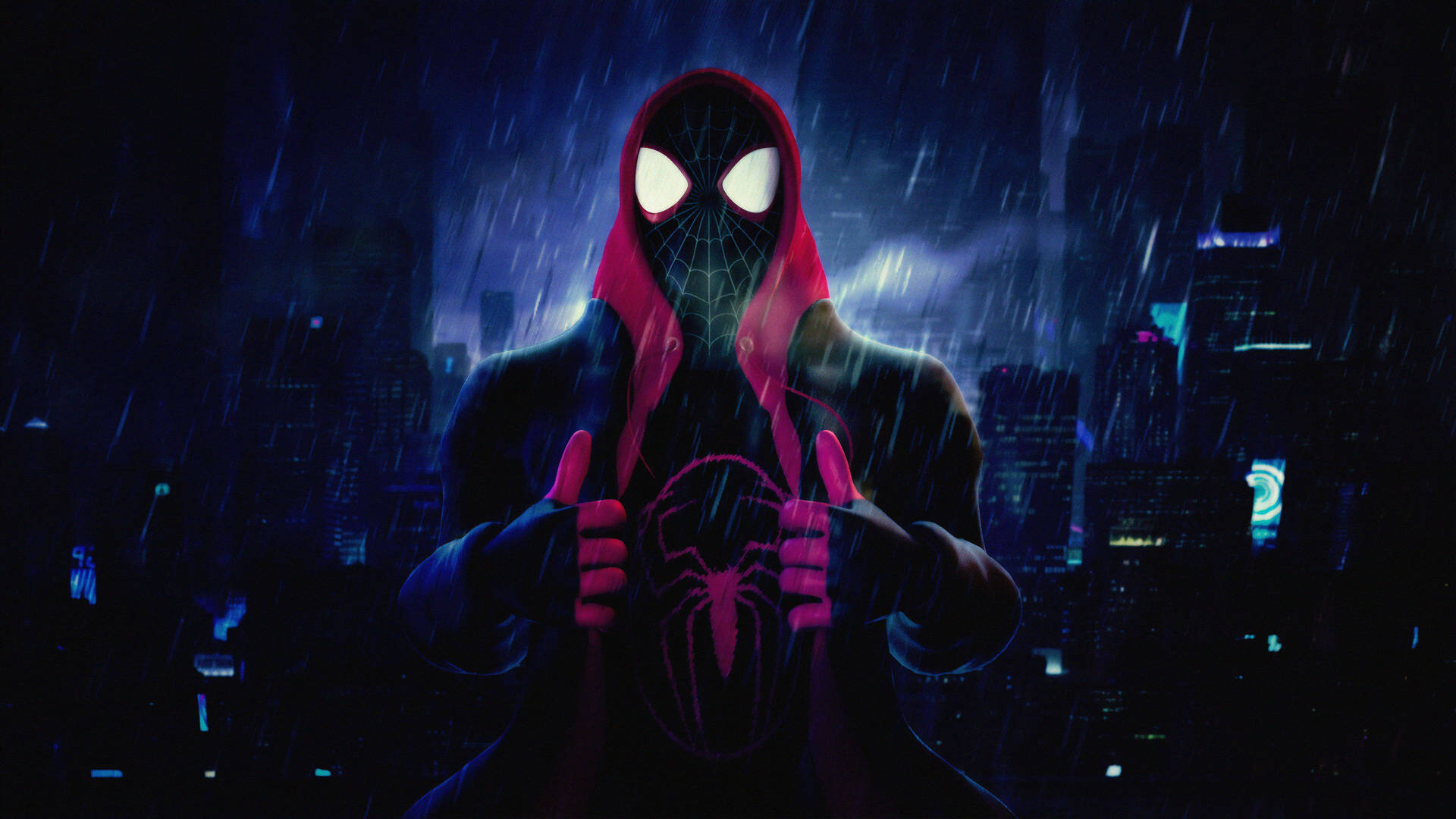 Spider Man Into The Spider Verse Miles Morales Background