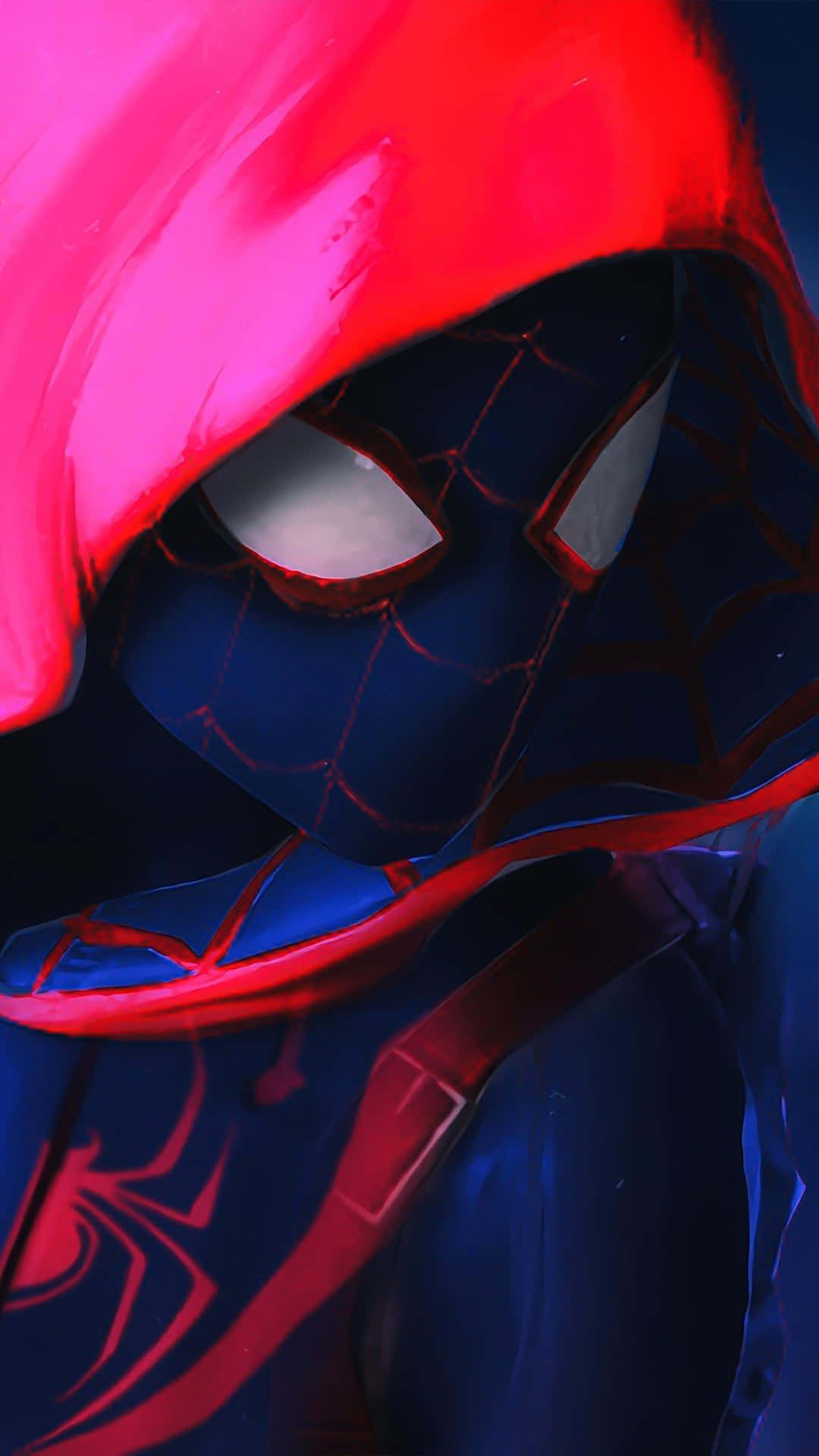 Spider Man Intothe Spider Verse Close Up Wallpaper