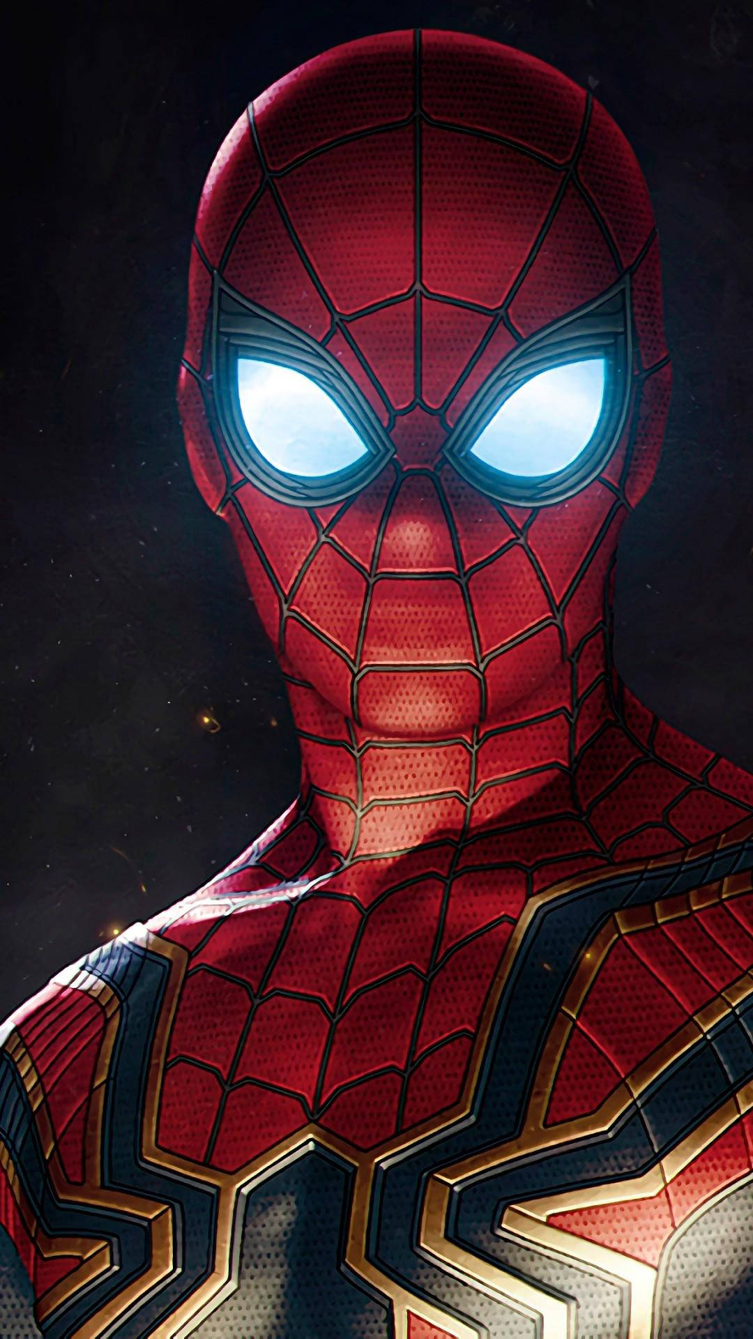 Spider Man Light Eyes Mobile Wallpaper