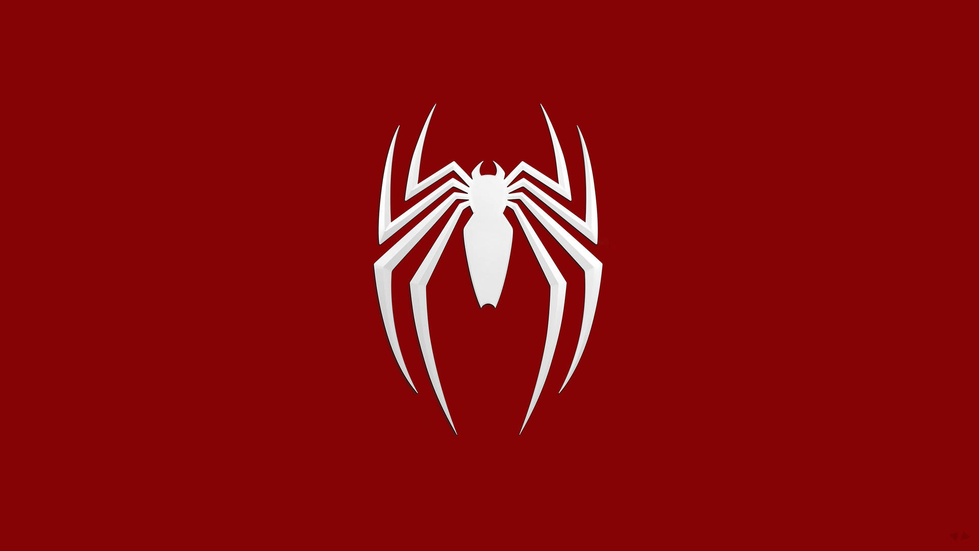 Spider Man Logo In White Wallpaper