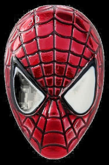 Spider Man Mask Closeup PNG
