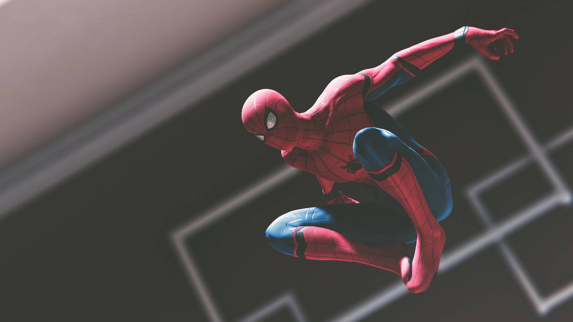 Spider Man Mid Air 4k Wallpaper