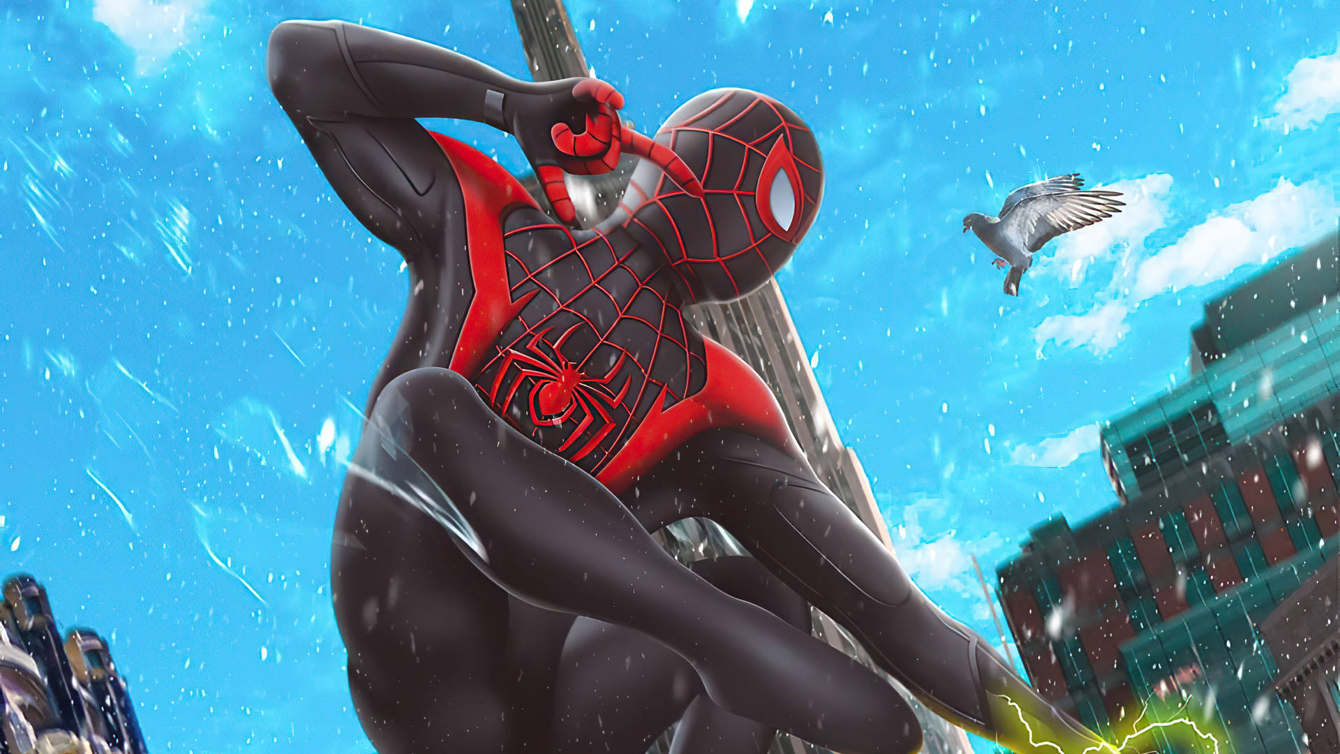 Spiderman: In Den Spinnen-verse Hd-hintergrundbild Wallpaper