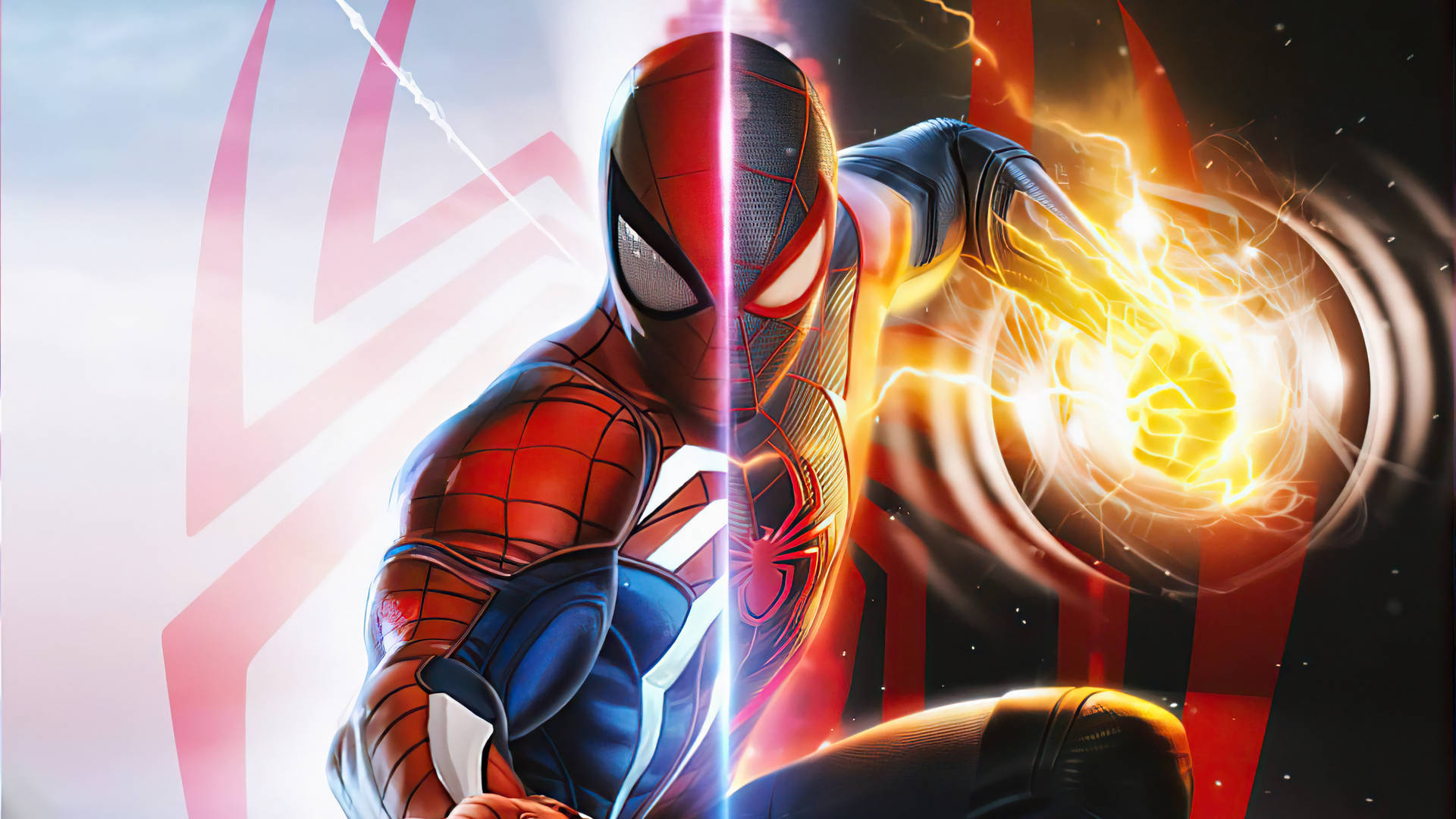 Get ready to join the adventure in Spiderman Miles Morales PS5 Wallpaper