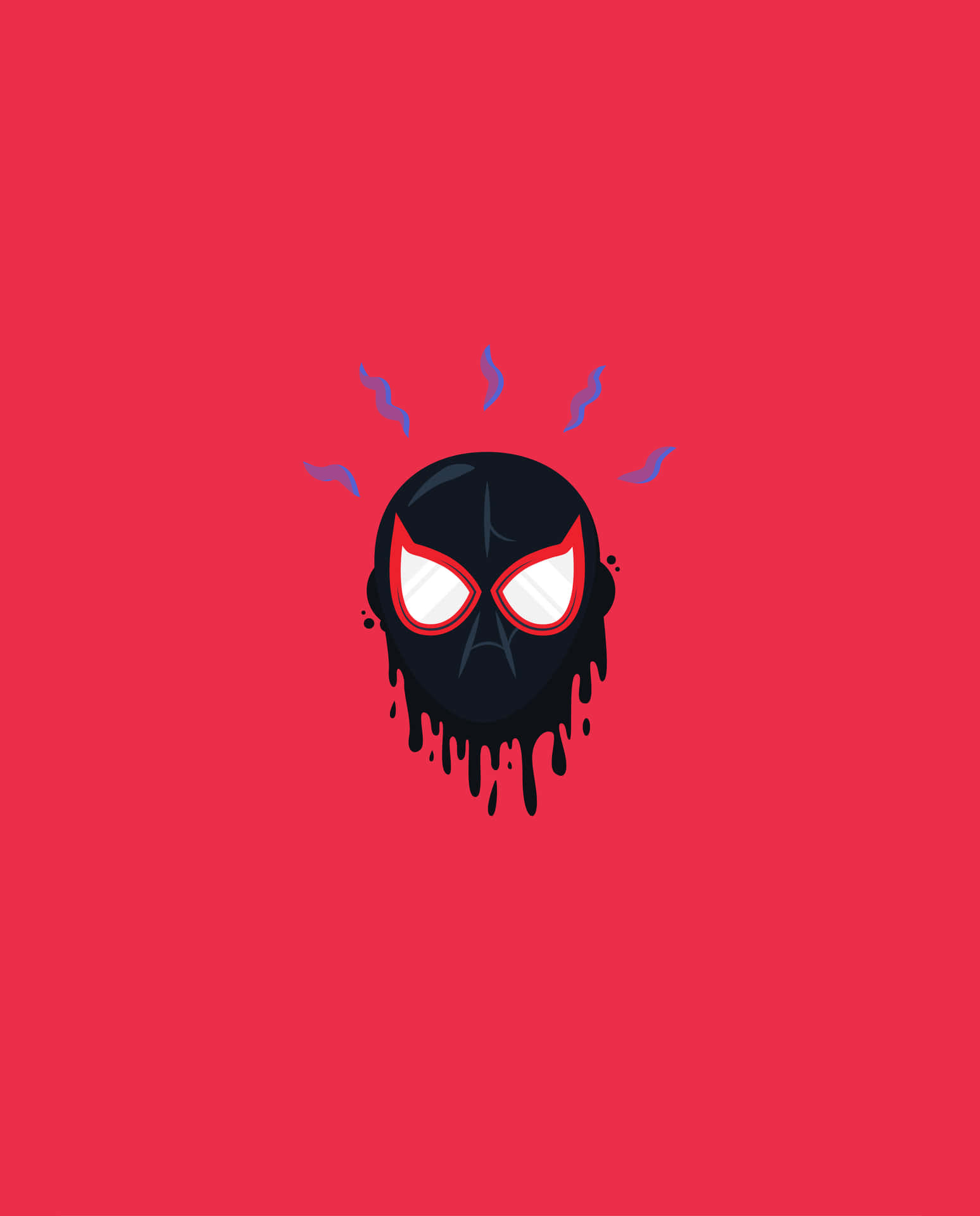 Spiderman Miles Morales Rotes Profilbild Wallpaper