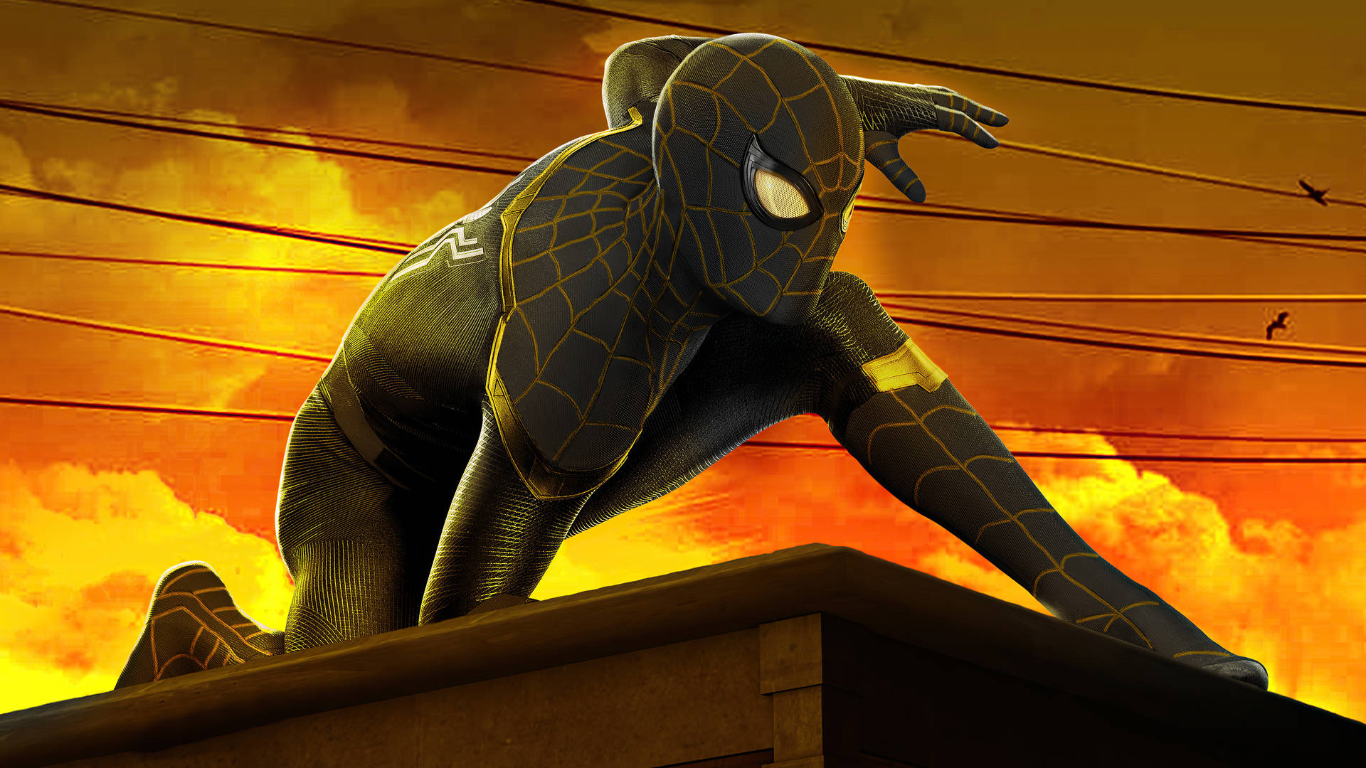 Spider Man No Way Home Black Suit Wallpaper