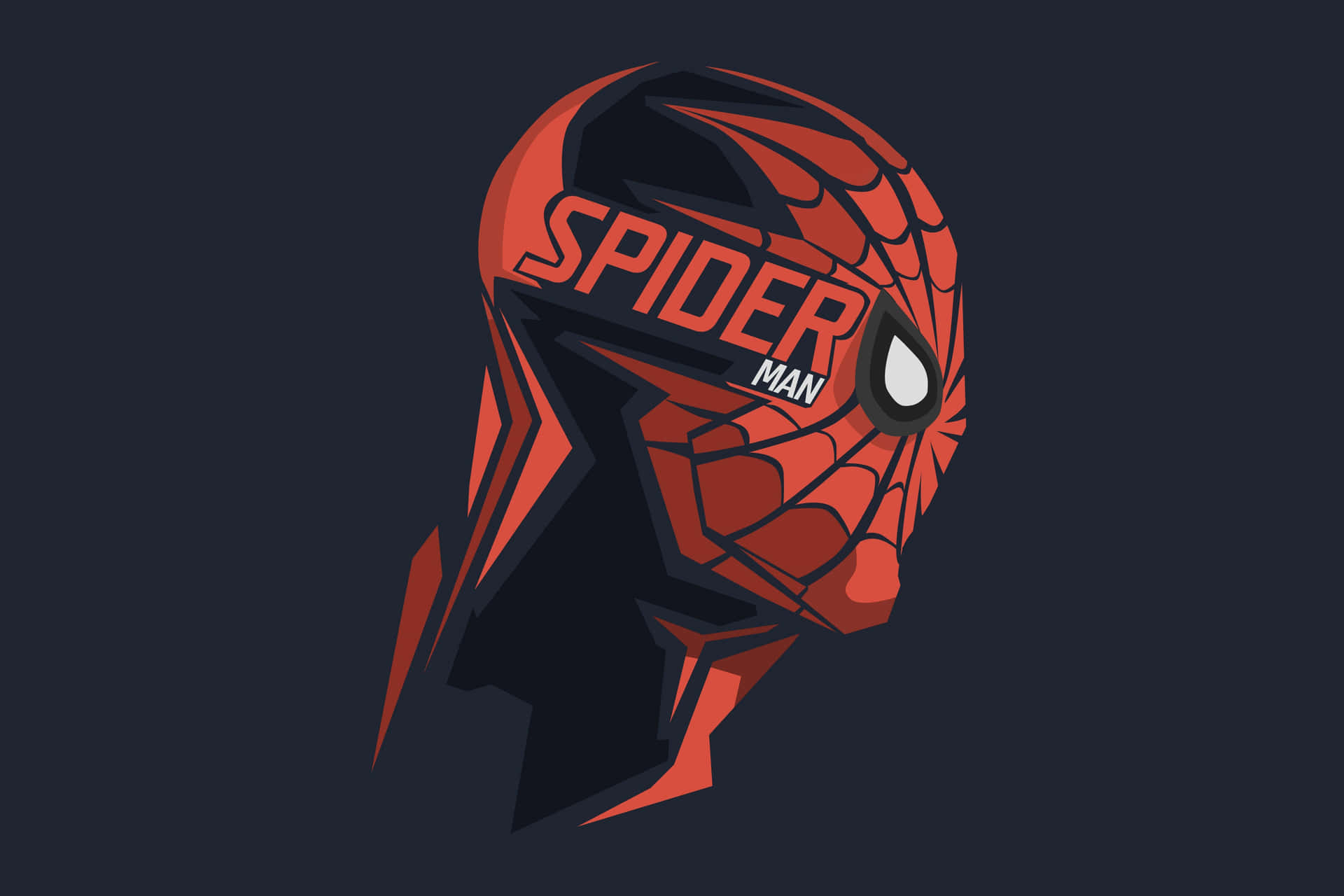Spiderman Profilbild In Rot Wallpaper
