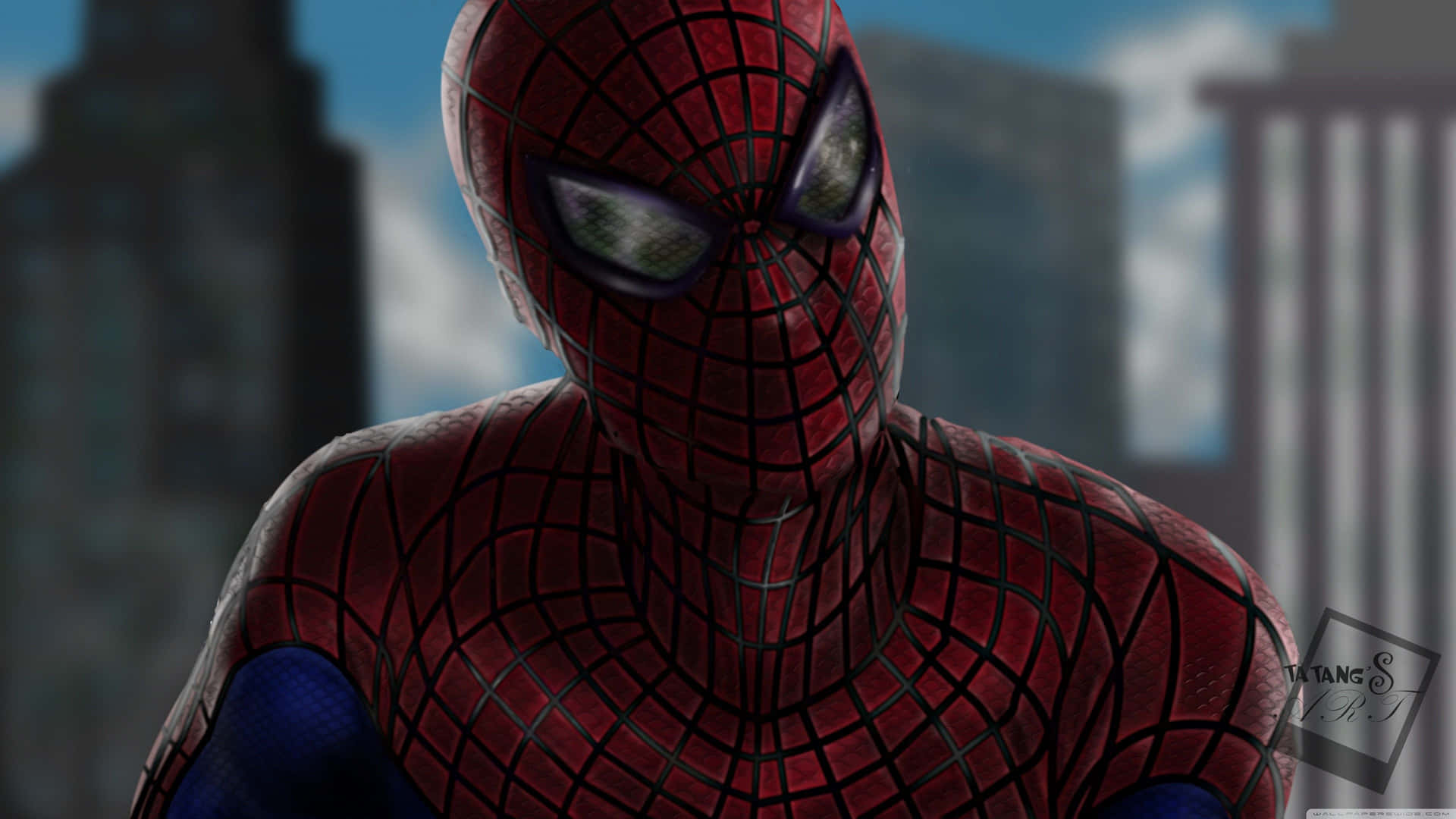 Spiderman Ps4 4k Nyfiken Huvudlutning Videospel Wallpaper