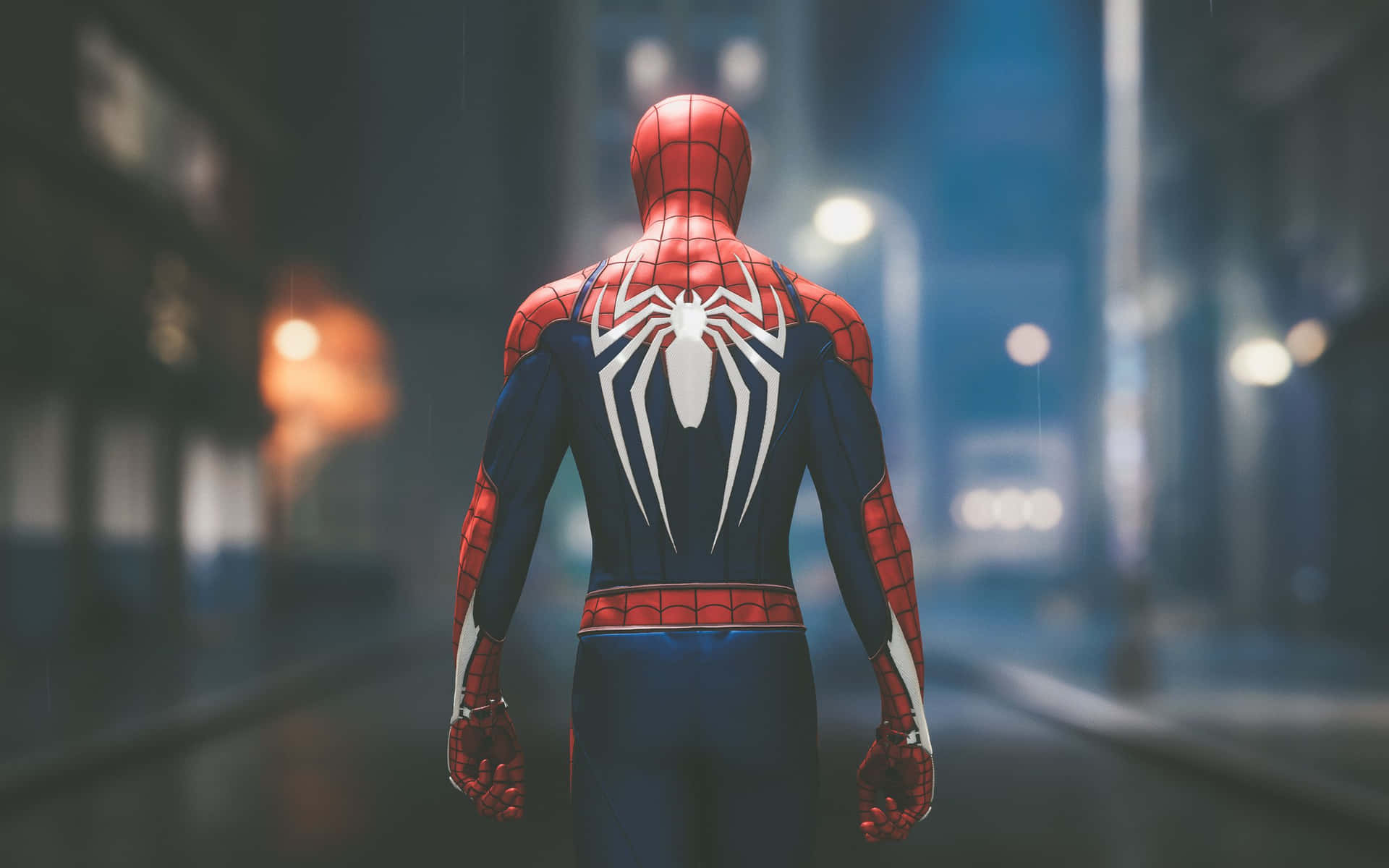 Spider Man Ps4 4k Looking Back Video Game Wallpaper