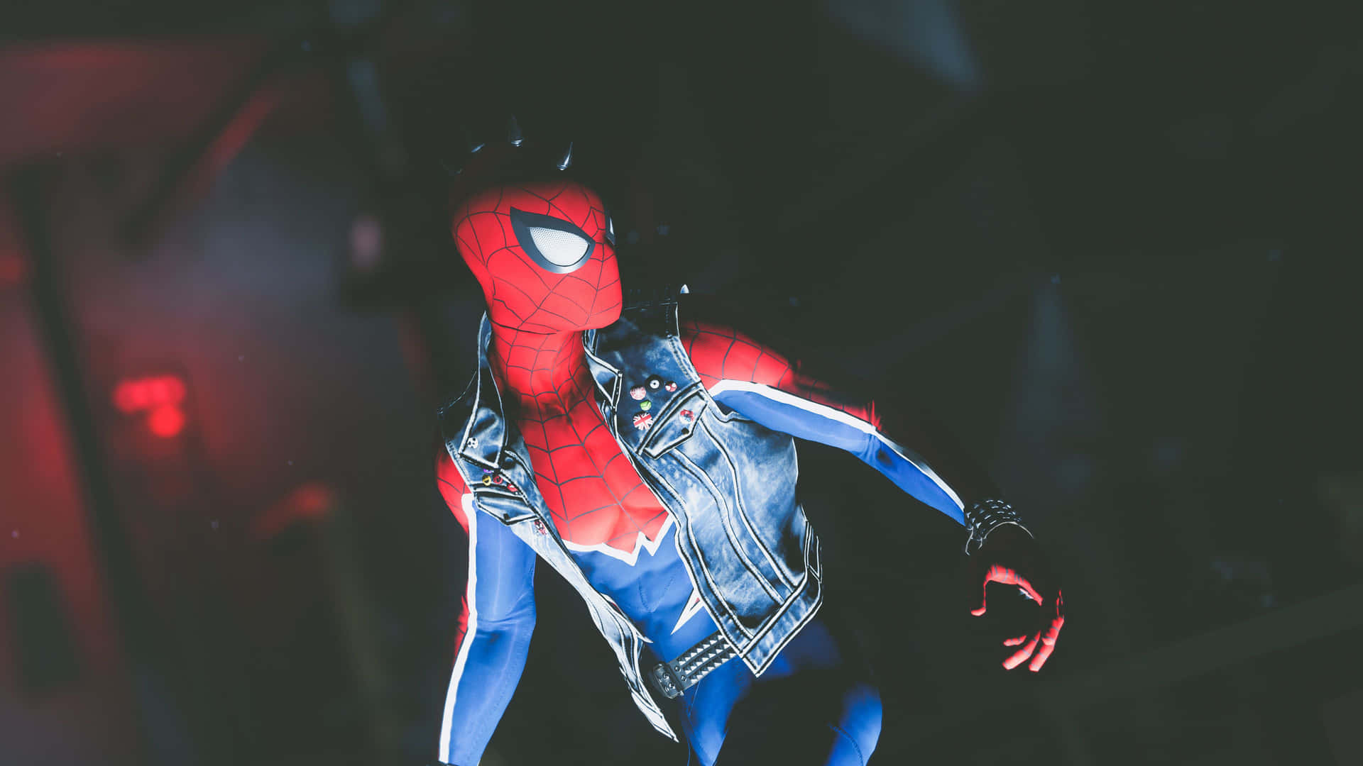 Spiderman Ps4 4k Chaqueta De Mezclilla Estilo Estético Fondo de pantalla