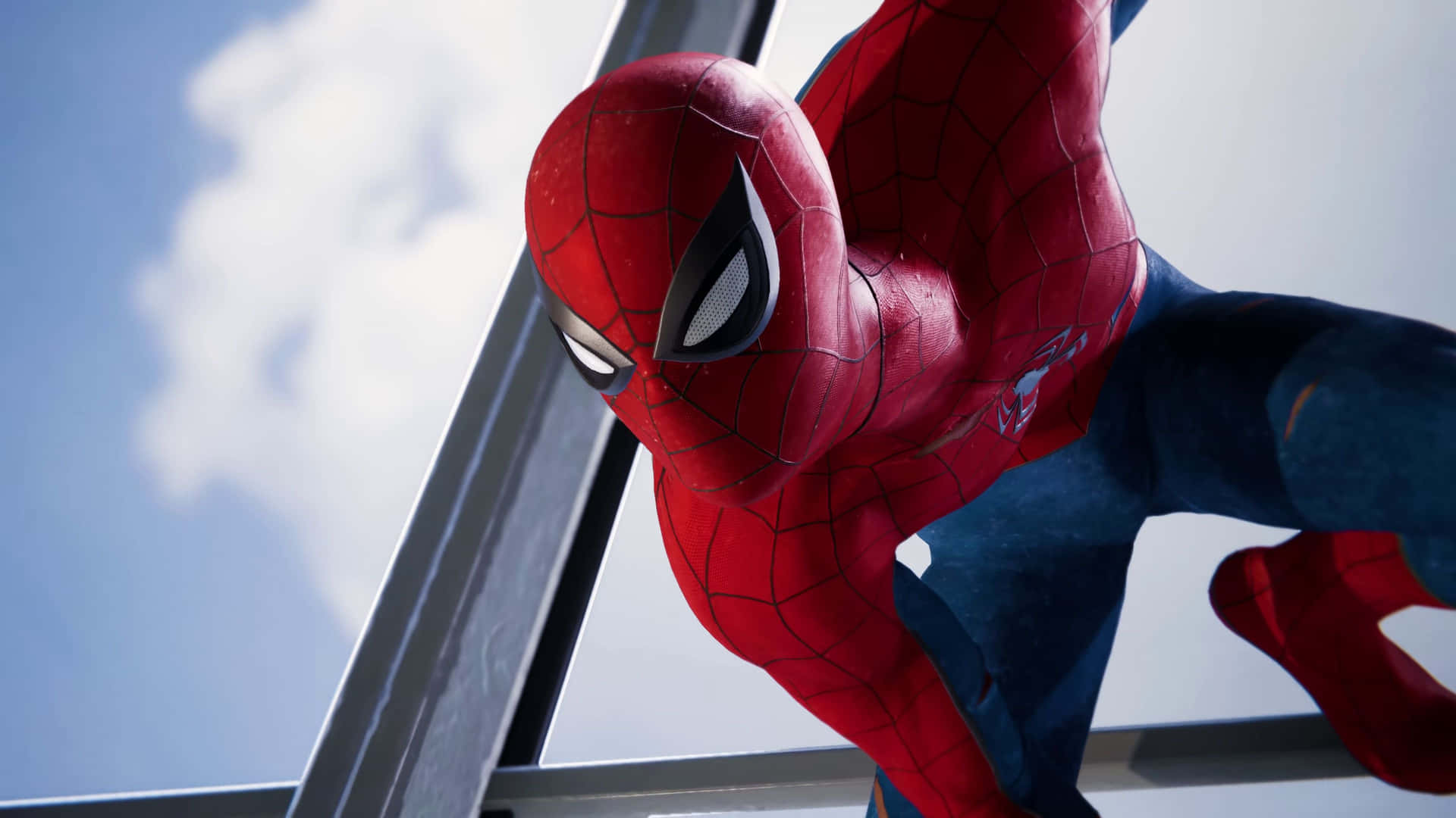 Spider Man Ps4 4k tæt op fokuseret stilling Wallpaper