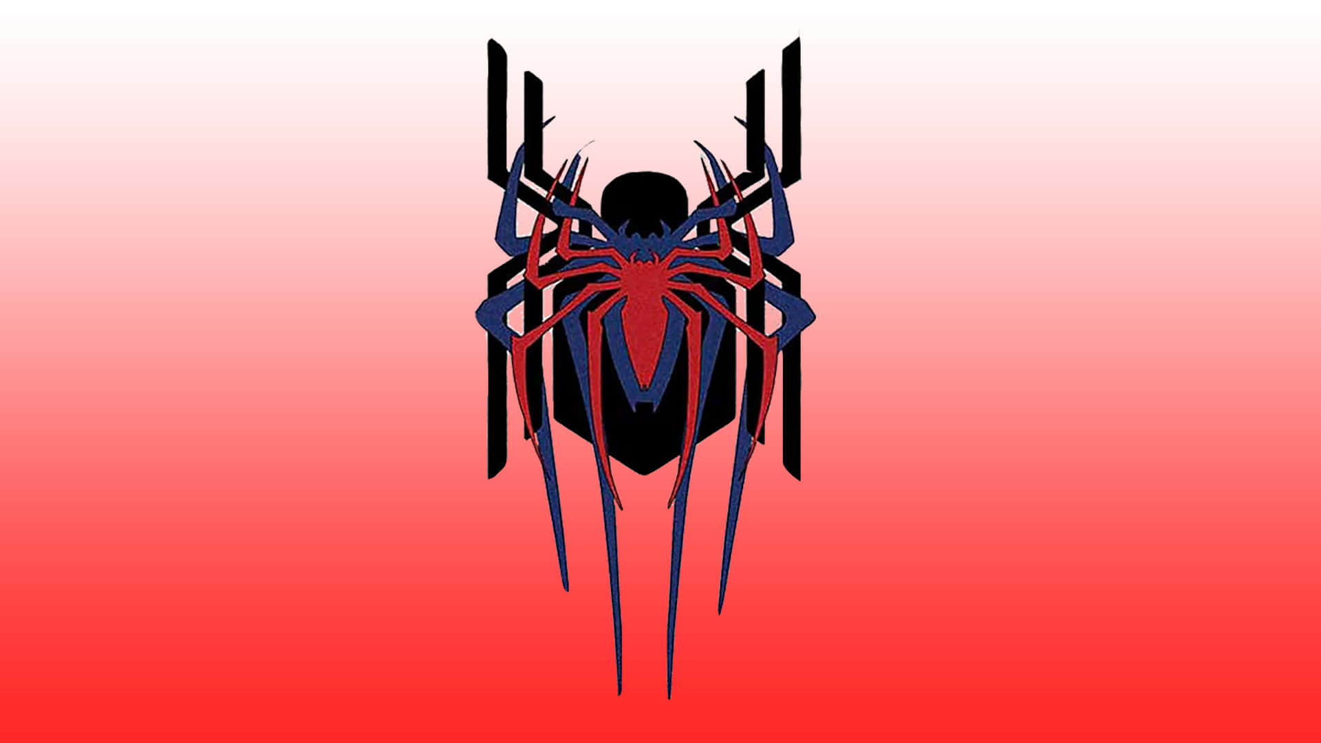Illogo Di Spider-man Su Uno Sfondo Rosso Sfondo