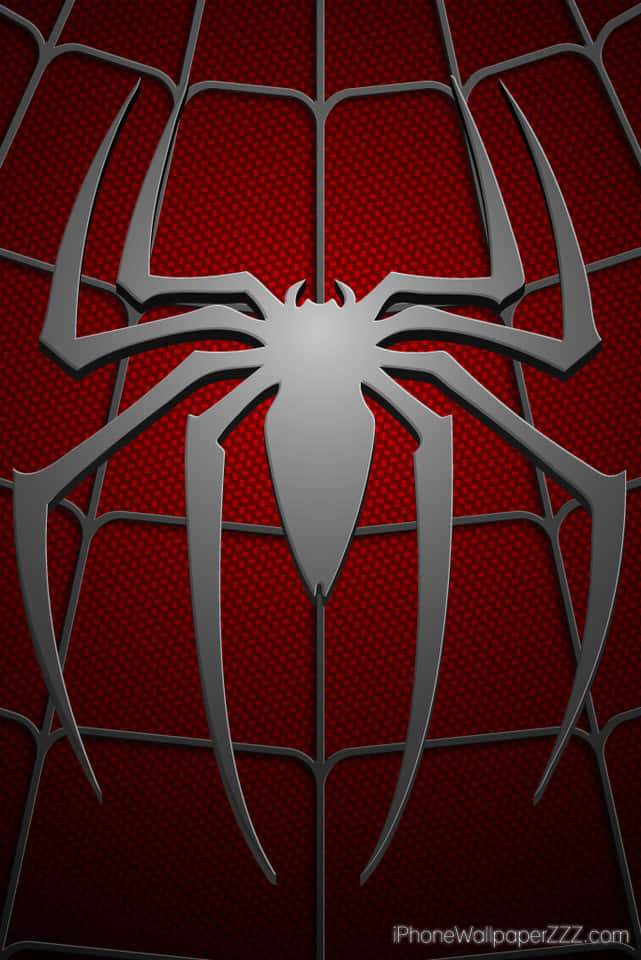 Diseñode Fondo Con La Telaraña Del Logotipo De Spider Man Ps4 Fondo de pantalla