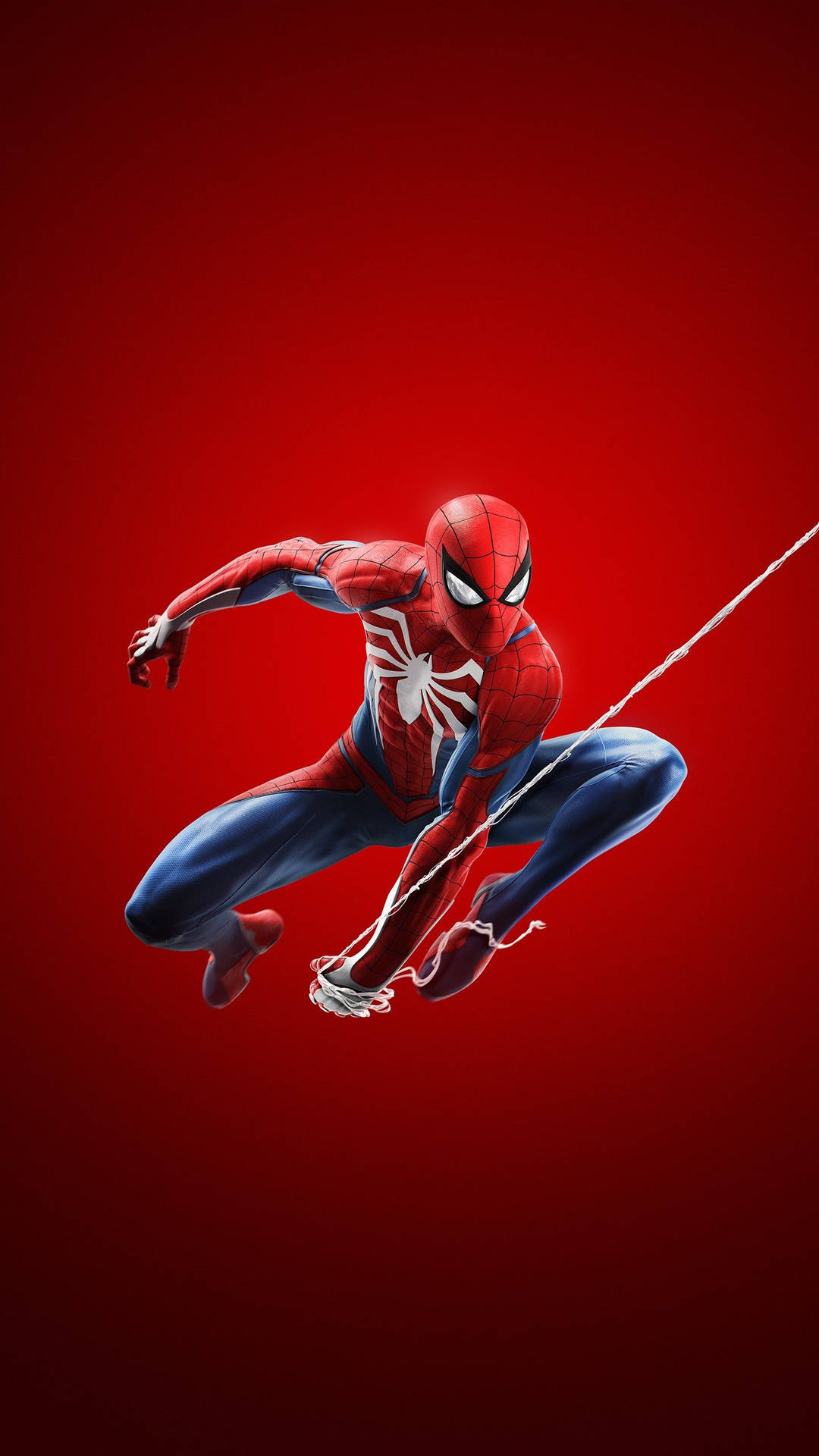 Spider-Man Red Web Marvel iPhone X Wallpaper