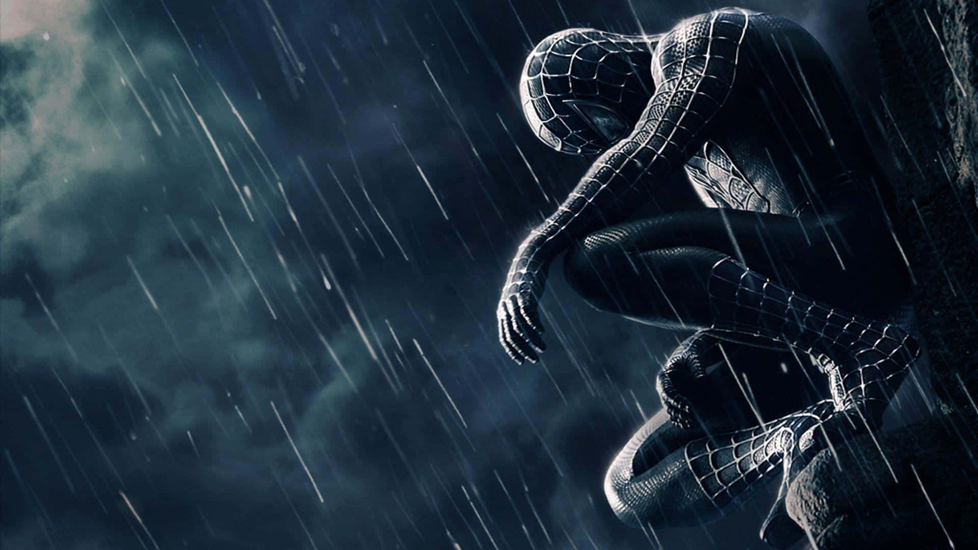 Spider-Man Reign Overlooking the City Wallpaper